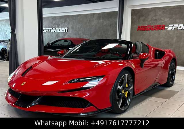 Imagine Ferrari SF90 Spider CARBON INT&EXT RED INT JBL FULLOPT!