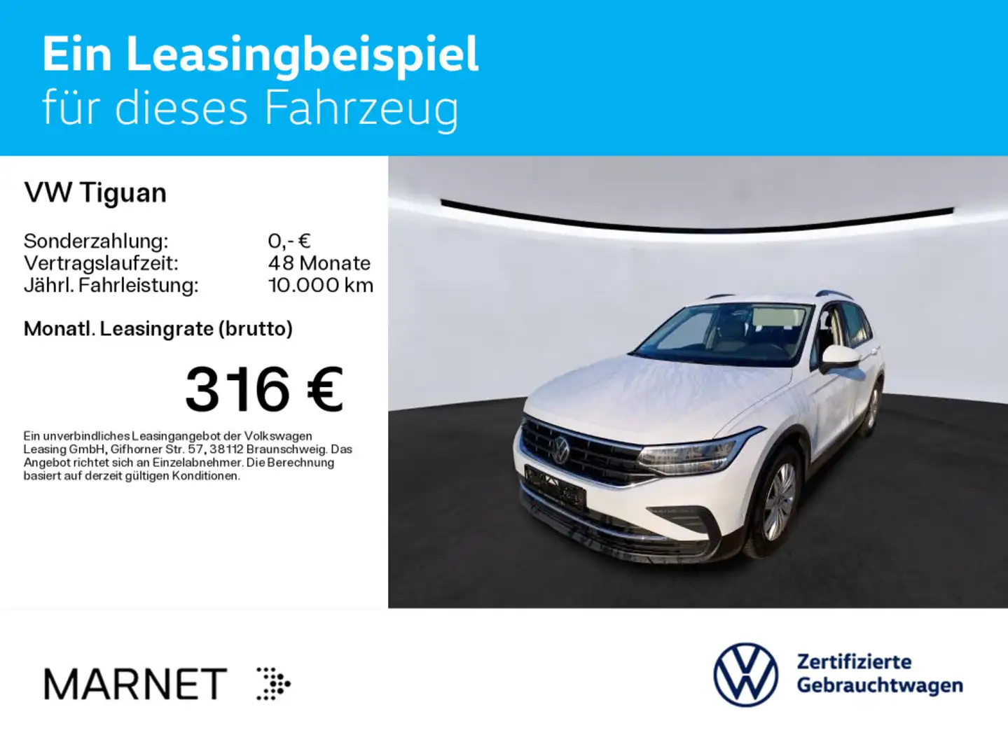 Volkswagen Tiguan Life 2.0 TDI DSG*NAVI*SHZ*LED*PDC* Weiß - 2