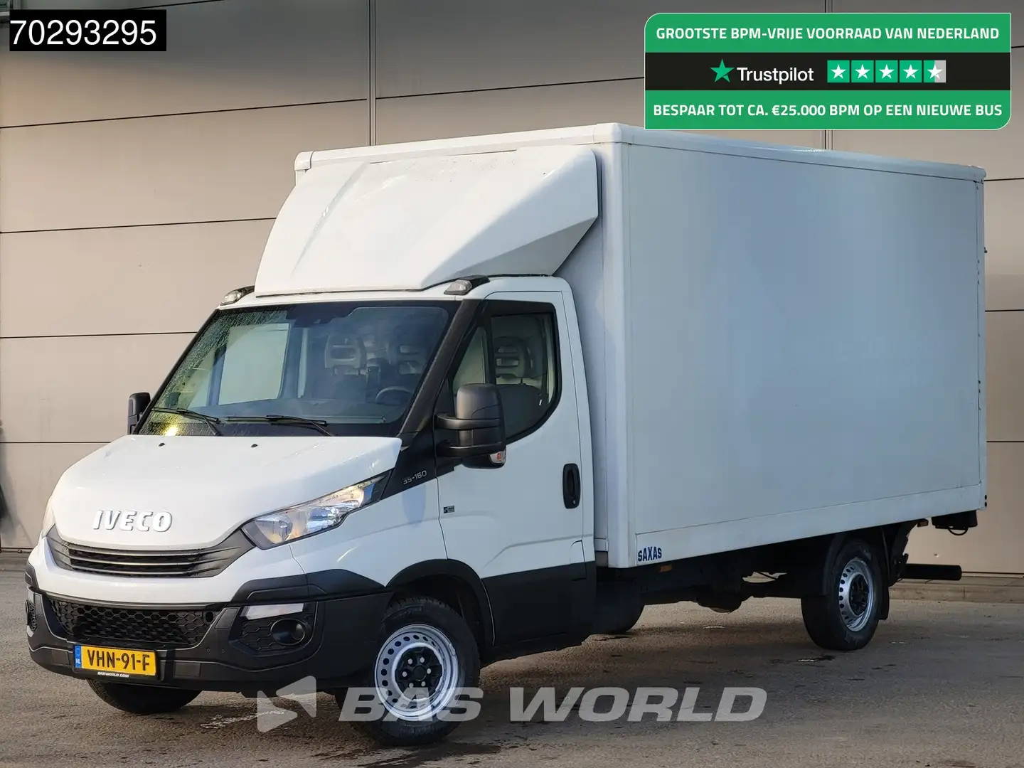 Iveco Daily 35S16 Laadklep 3,5t Trekhaak Bakwagen Airco Euro6 Blanc - 1