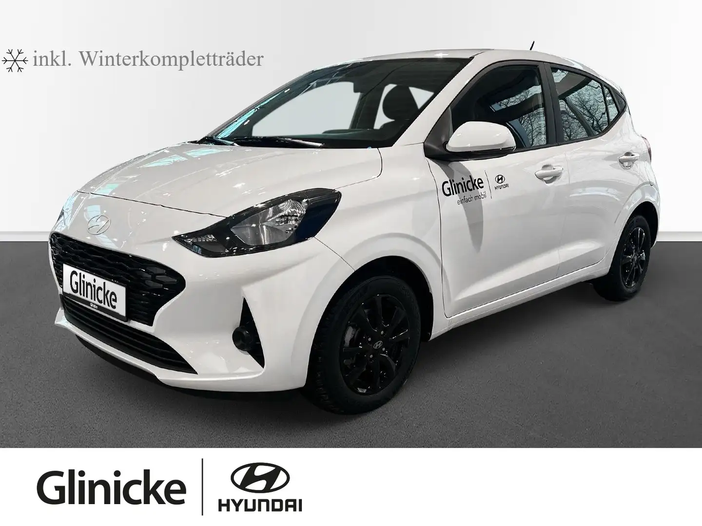 Hyundai i10 Trend*inklWinterRäder*KomfP*Navi*RKam*Klima* Weiß - 1