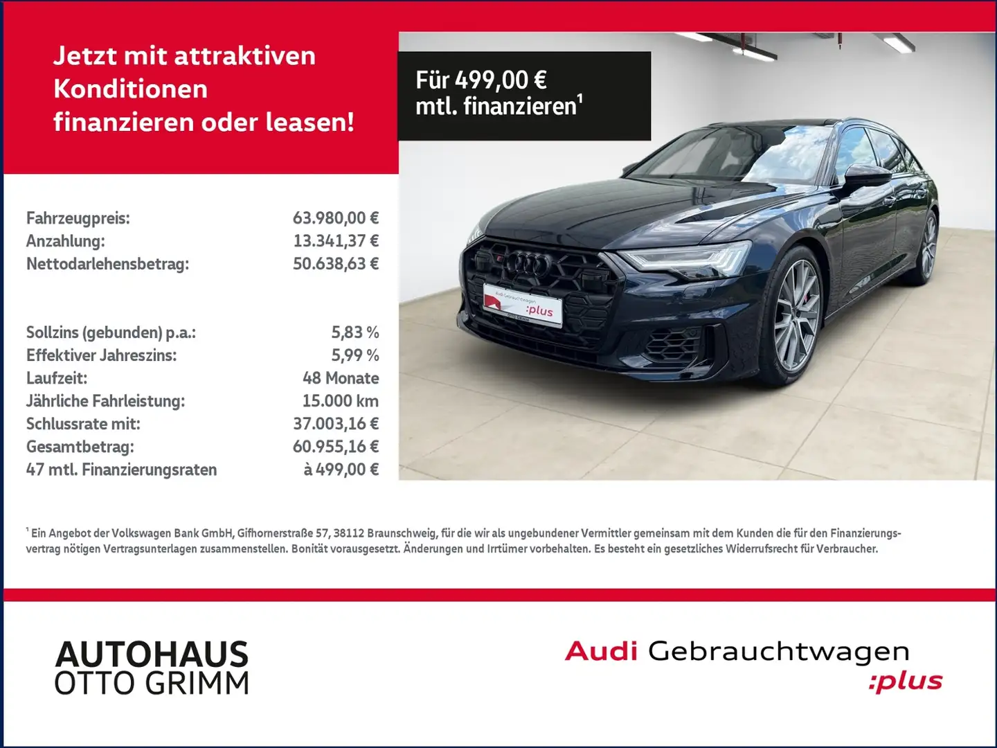 Audi S6 Avant 3.0 TDI quattro Tiptronic PD Blau - 1