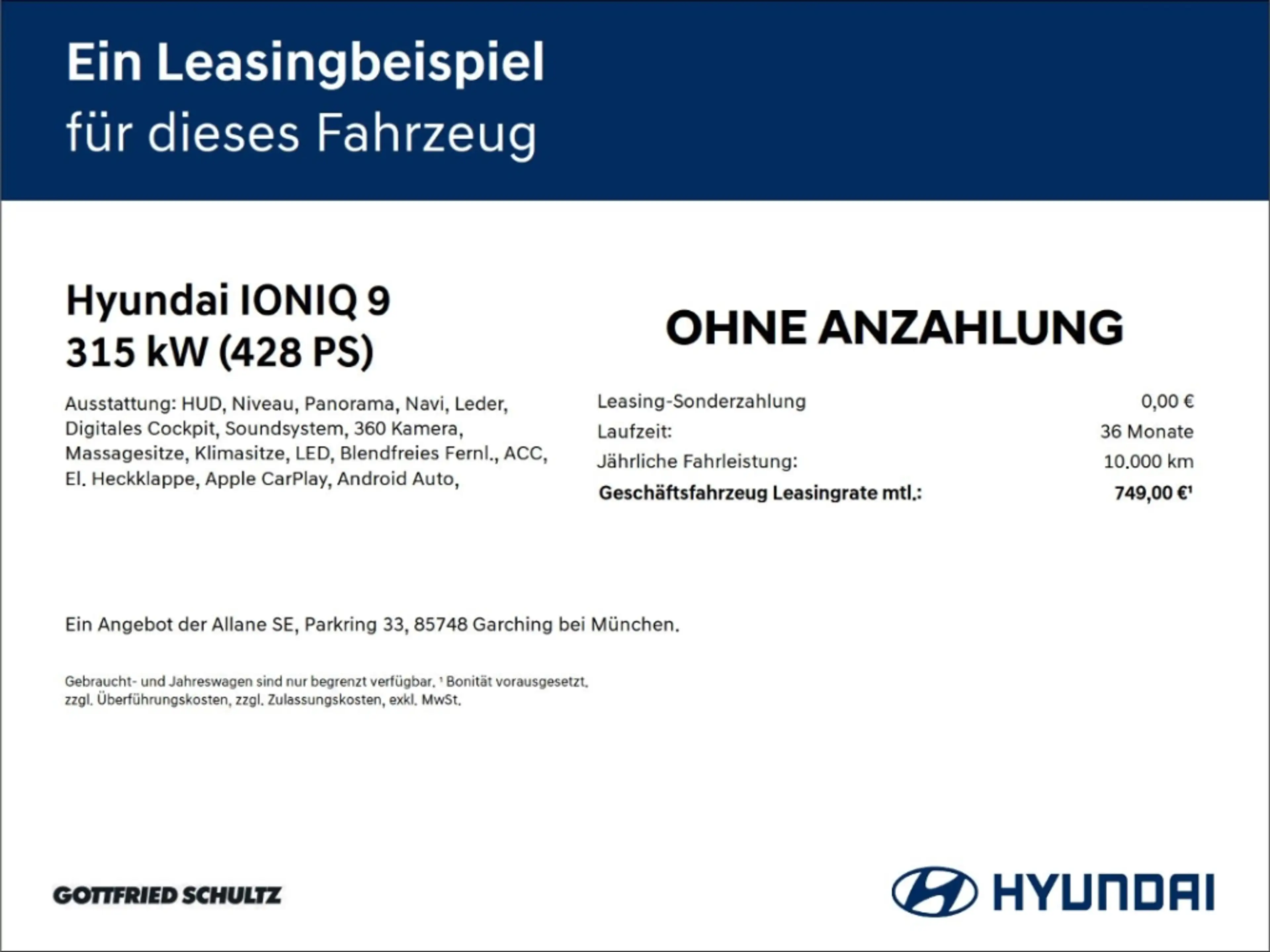 Hyundai IONIQ 9 Blackline Performance 0.25% BAFA möglich — photo 2