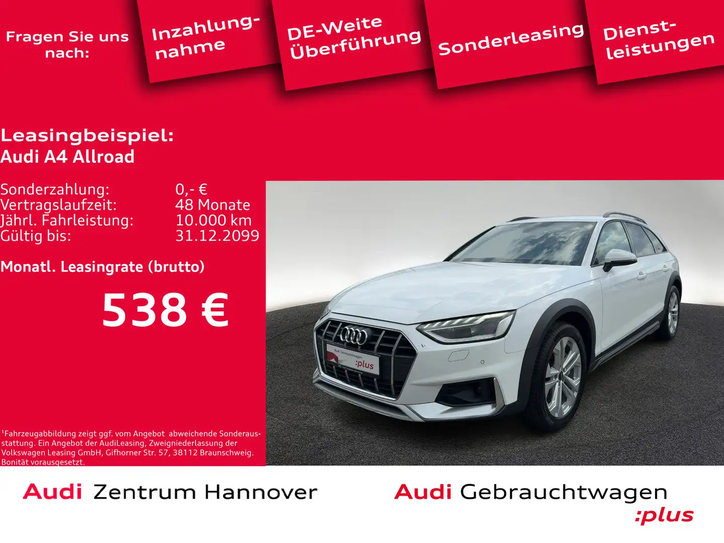 Audi A4 allroad A4 allroad quattro 40 TDI AHK LED Kamera virtual Weiß - 1
