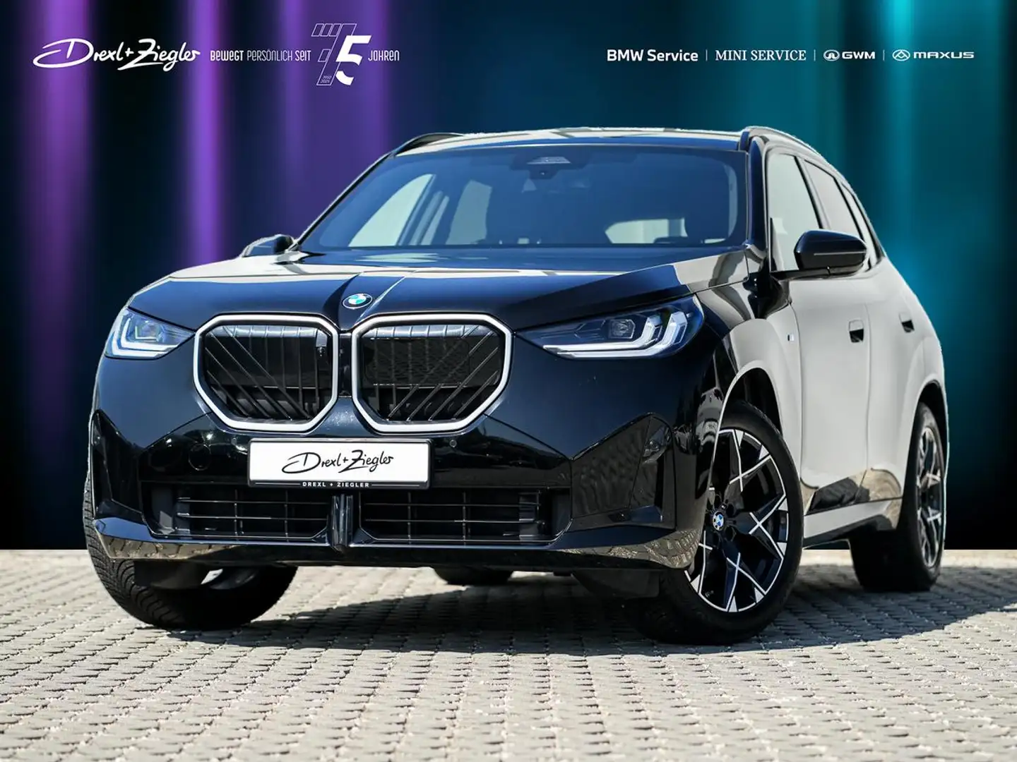 BMW X3 20d xDrive M-Sport AHK PANO HuD ACC KoZg 360° Schwarz - 1