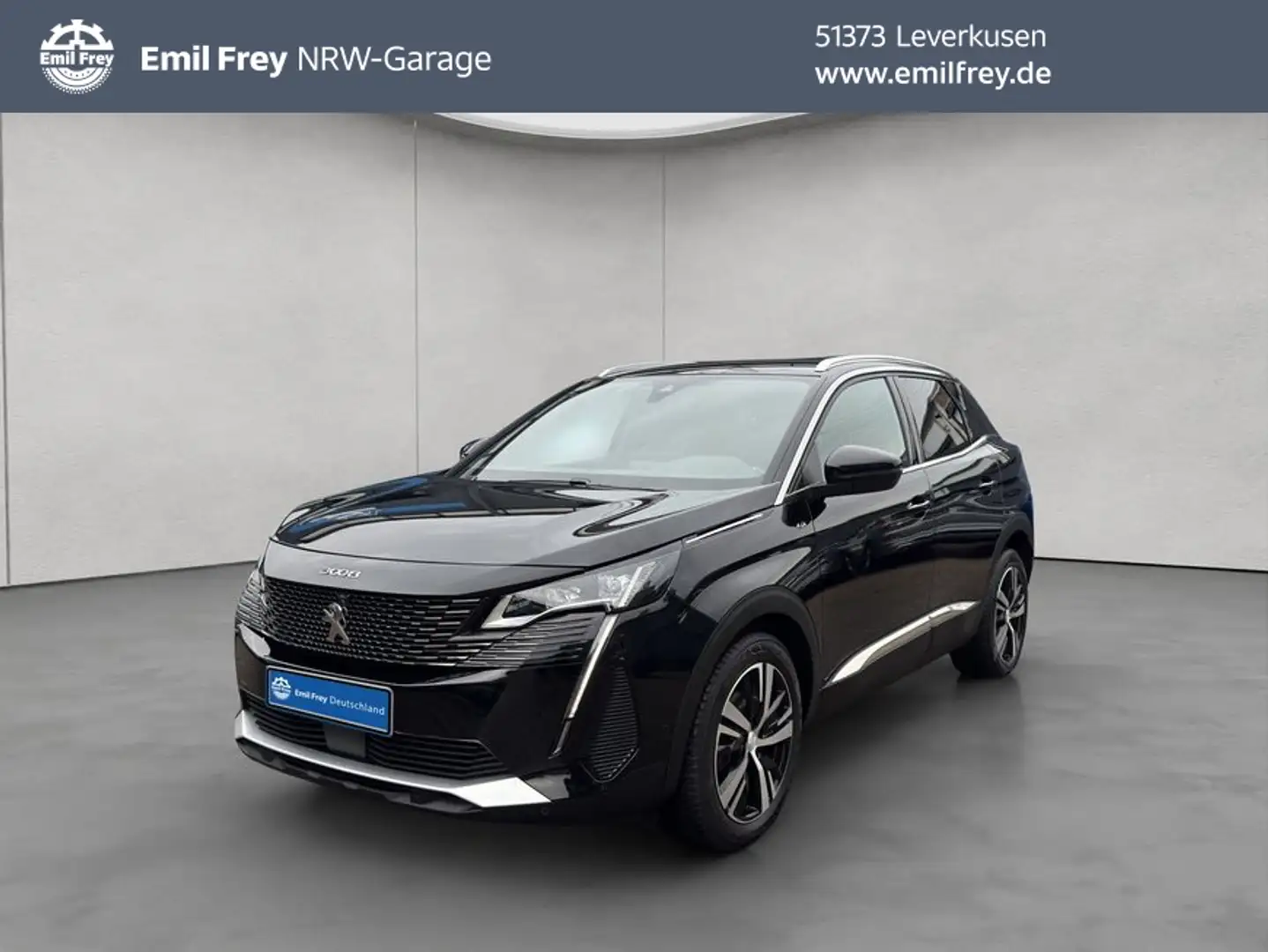 Peugeot 3008 Hybrid 136 e-DSC6 GT AHK+LED+NAVI+360 Zwart - 1