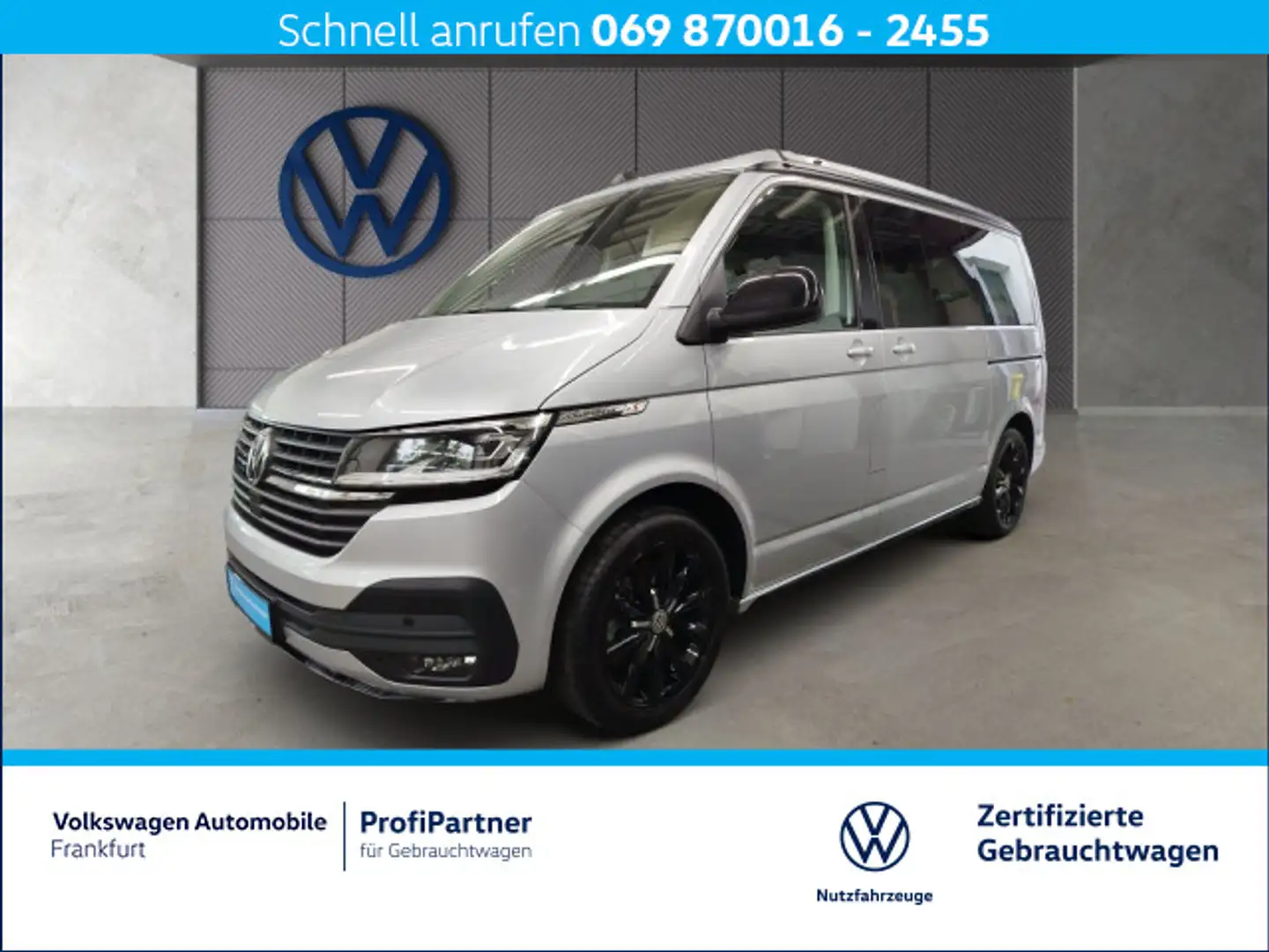 Volkswagen T6.1 California 2.0 TDI DSG Beach Navi Standheiz Silber - 1