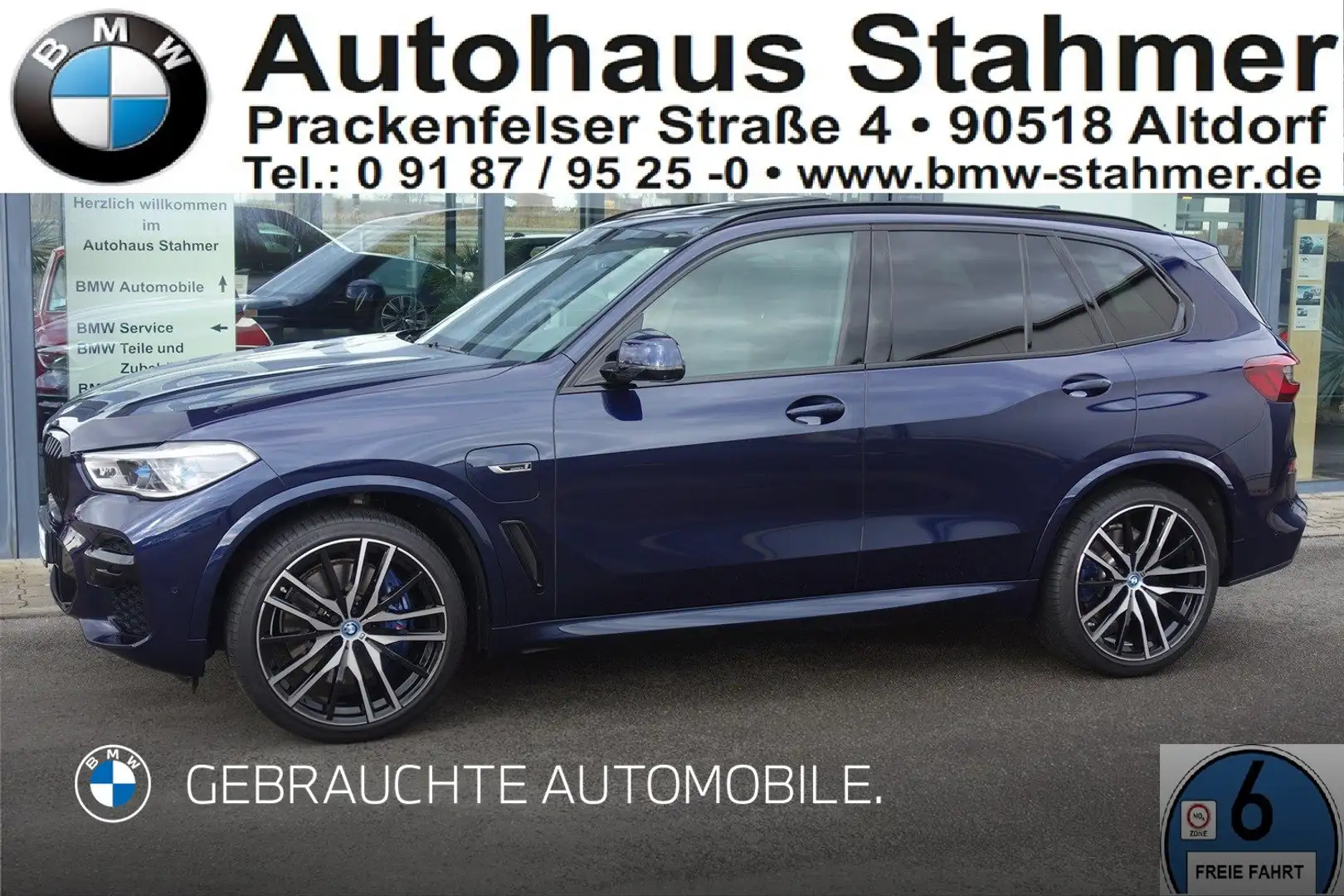 BMW X5 xDrive45e M Sportpaket Head-Up HiFi DAB WLAN Blau - 1