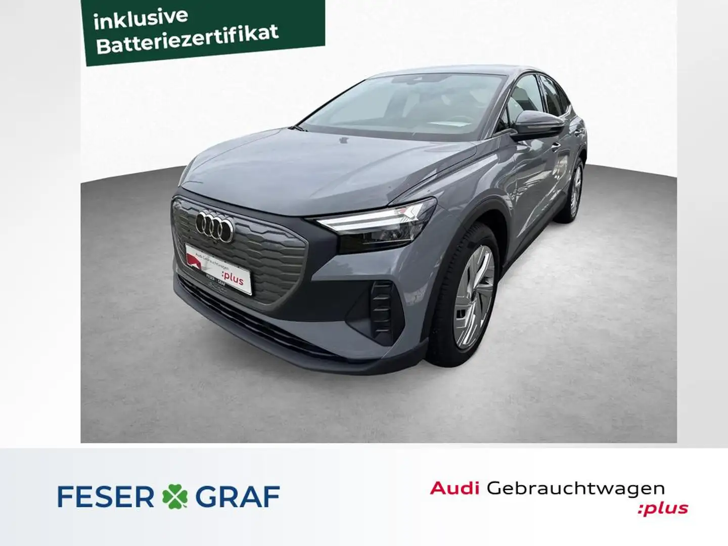 Audi Q4 e-tron Sportback 35 S line-Navi-Sportsitze-SHZ Grau - 1