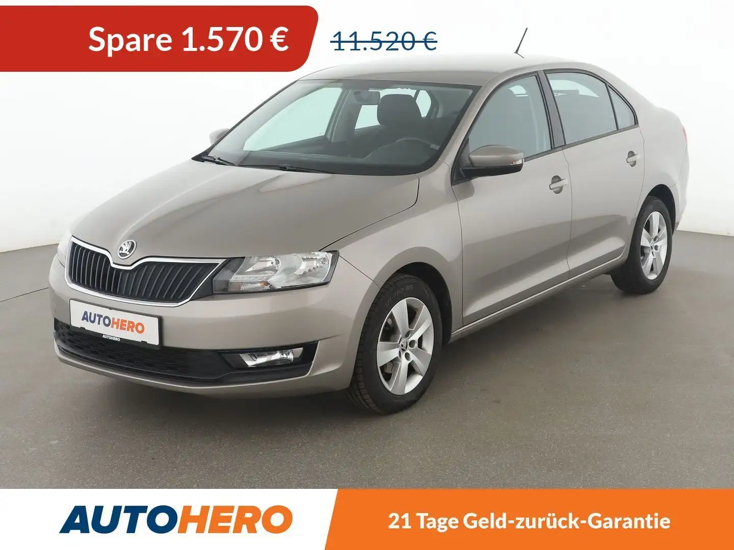Skoda Rapid/Spaceback 1.0 TSI Ambition *TEMPO*PDC*SHZ*ALU* Beige - 1