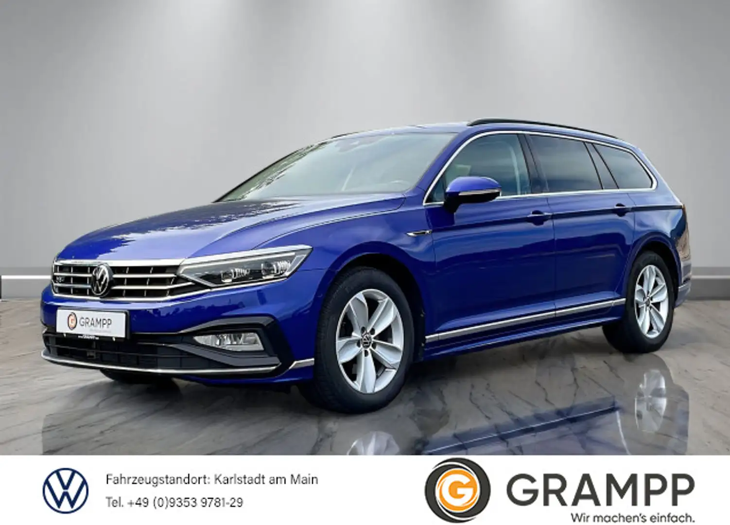 Volkswagen Passat Variant 2.0TDI DSG +R-LINE+MATRIX+KAMERA+ Bleu - 1