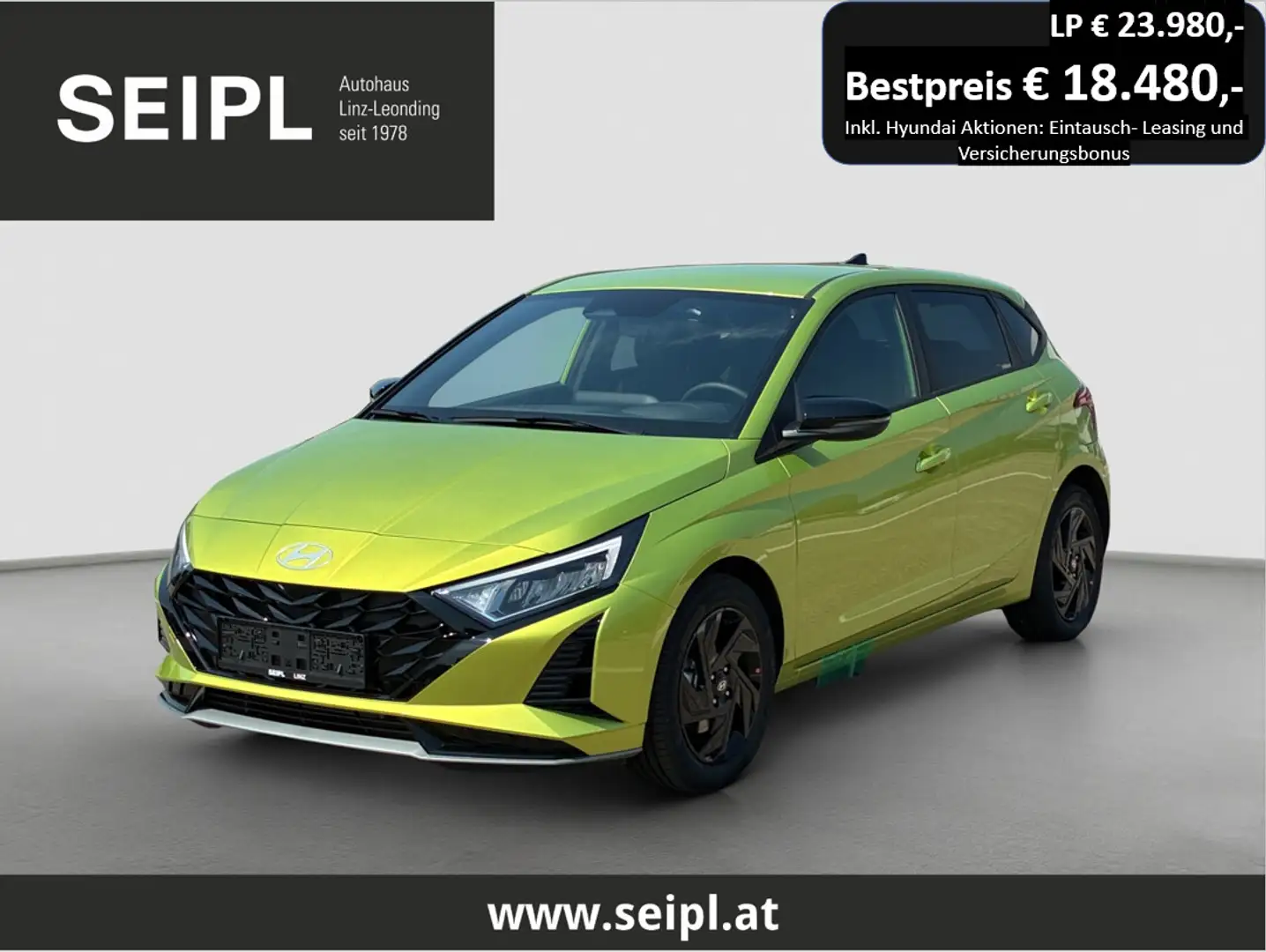 Hyundai i20 1,0 T-GDI Comfort Line*Superbonus*Black Paket C... Gelb - 1
