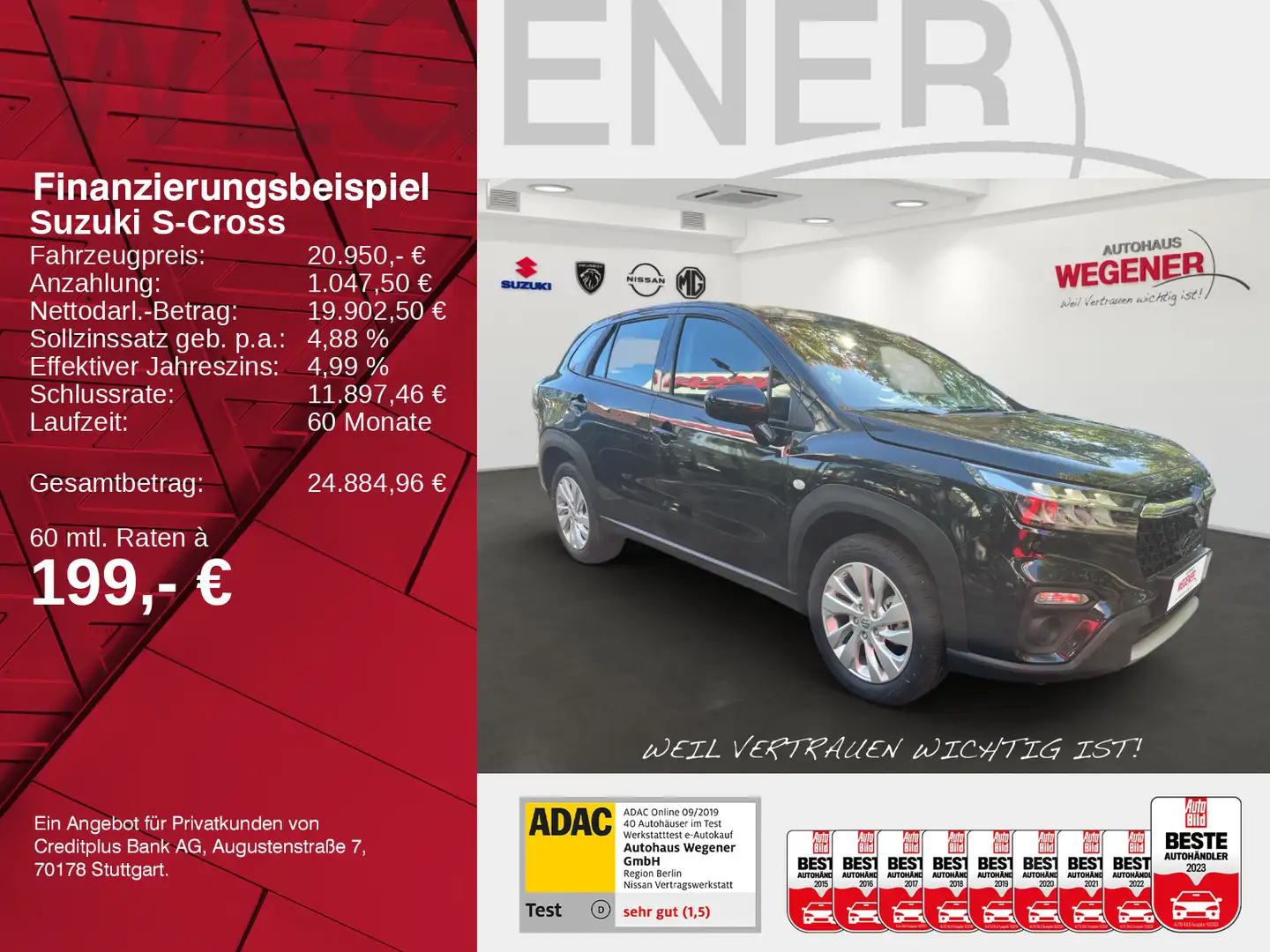 Suzuki S-Cross S-CROSS 1,4 EDITION HYBRID Noir - 2