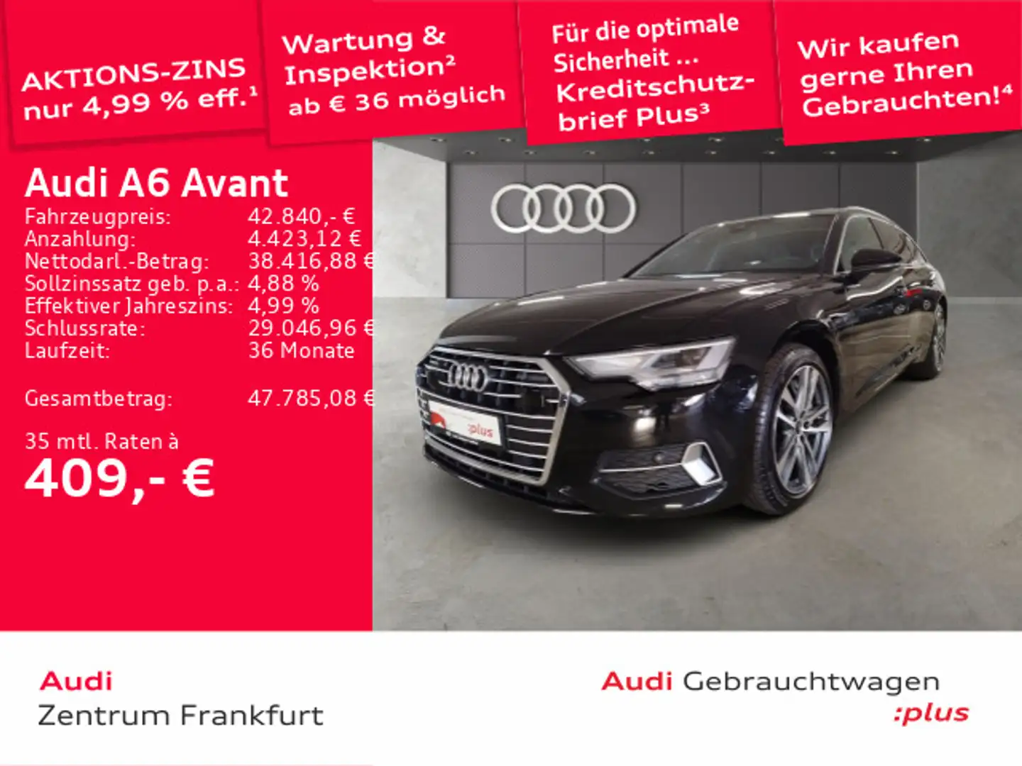 Audi A6 55 TFSI quattro S tronic sport LED ACC Schwarz - 1