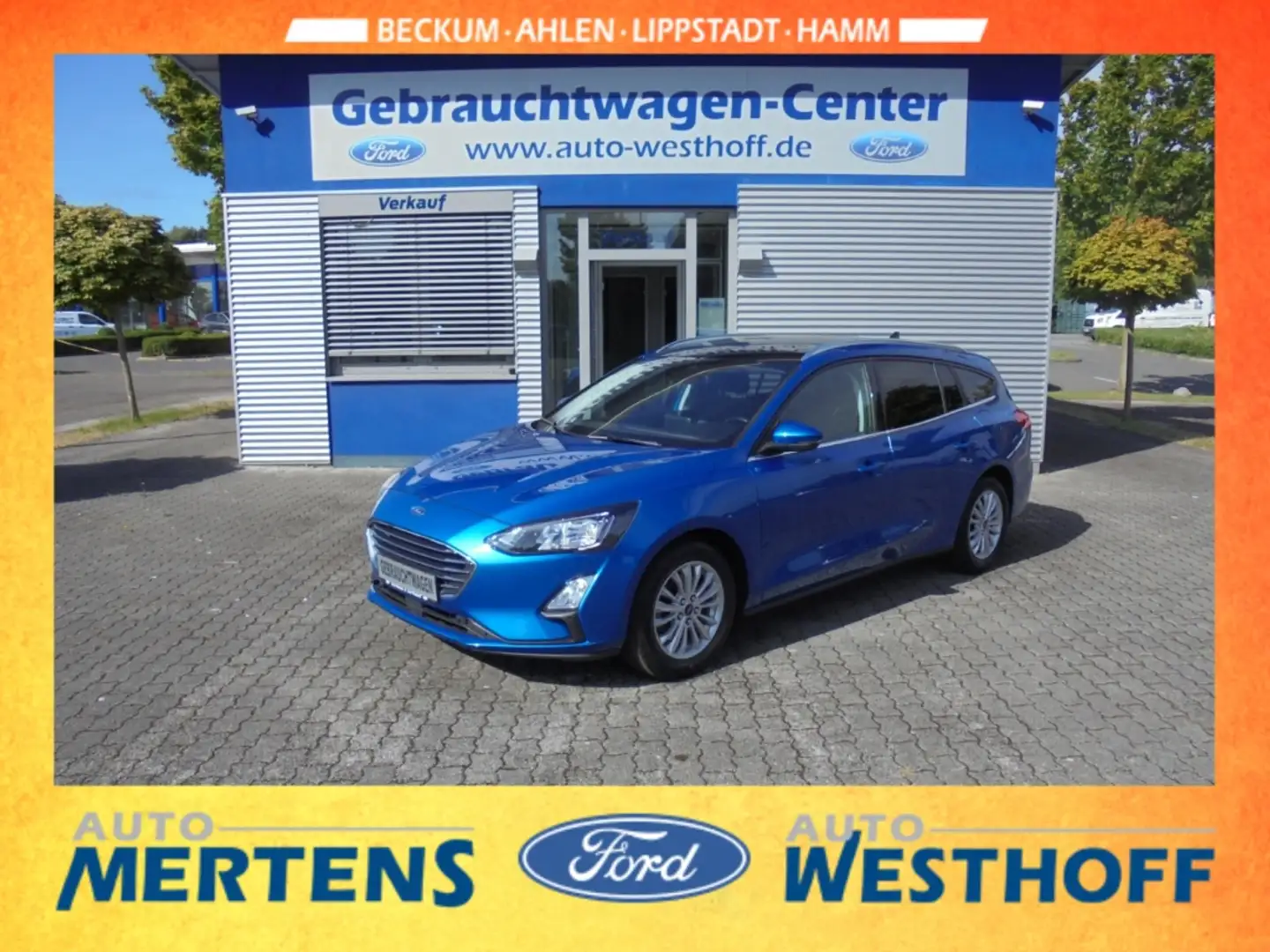 Ford Focus Titanium 1.0 Kamera Navi Schiebedach SHZ Blau - 1