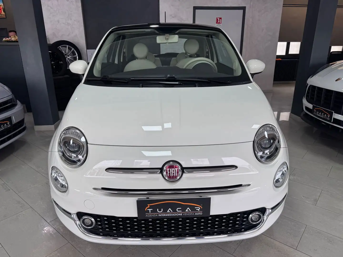 Fiat 500 Lounge 1.2 Blanc - 2