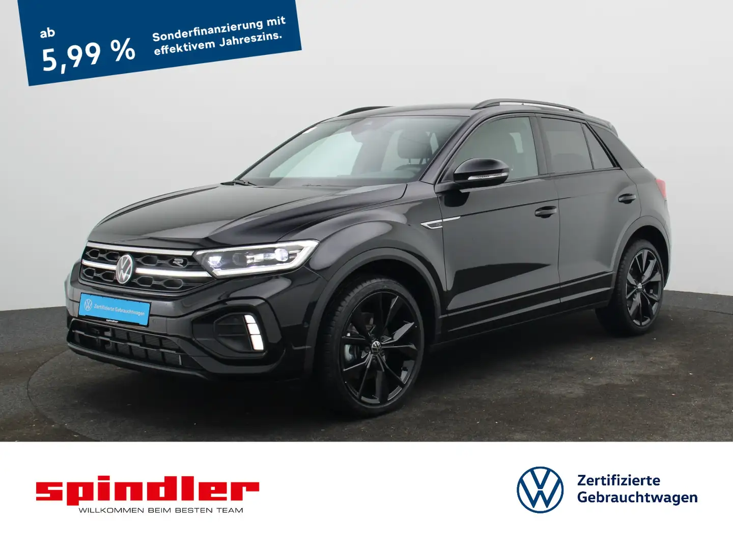 Volkswagen T-Roc R-Line 1.5 TSI DSG/ Matrix, ACC, RFK, Navi Schwarz - 1