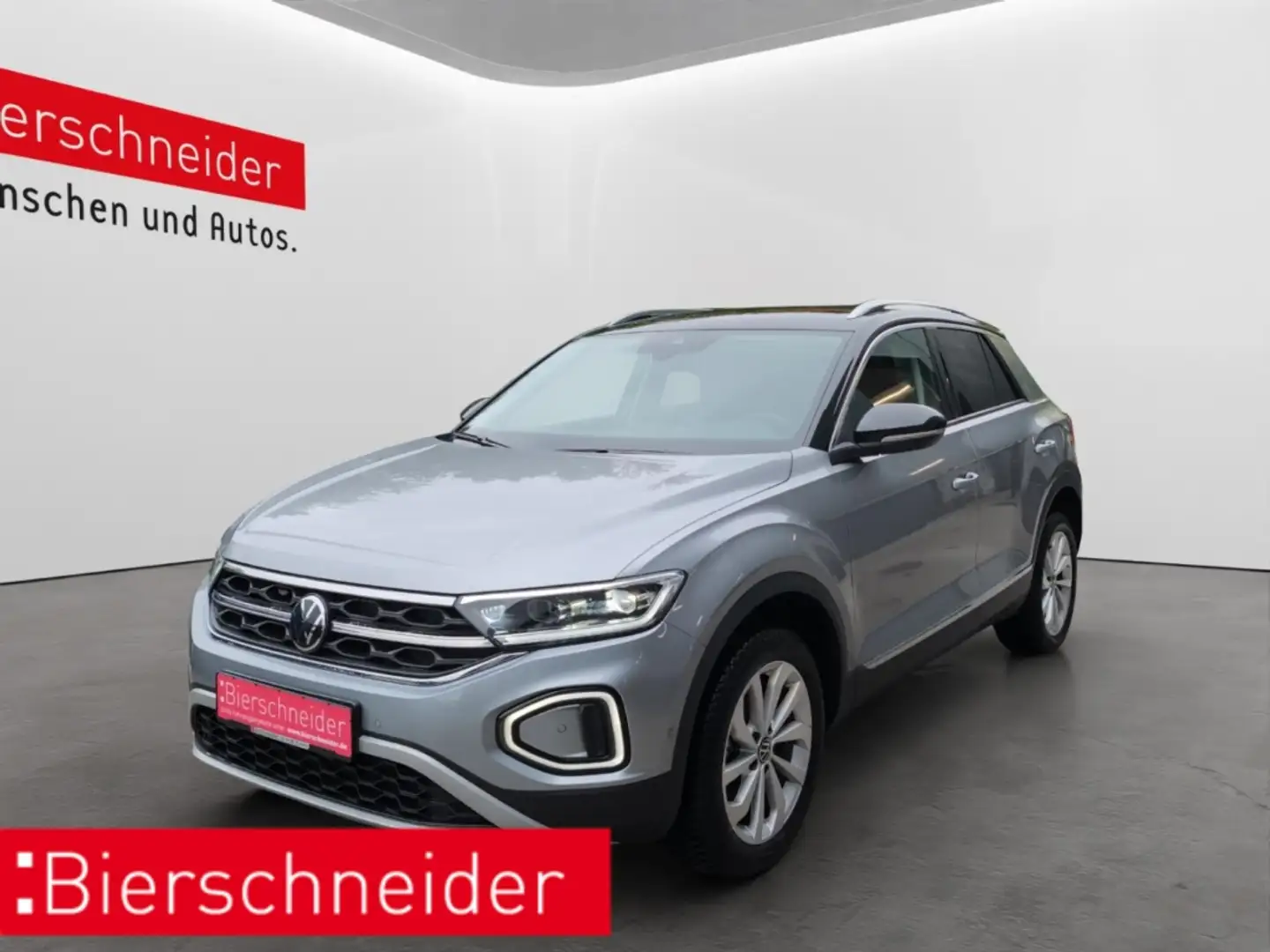 Volkswagen T-Roc 1.5 TSI DSG Style LED NAVI AHK ACC PARKASS Silber - 1