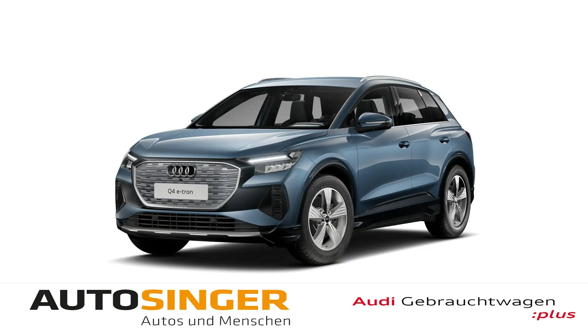 Audi Q4 e-tron 55 qua LED*SHZ*ACC*R-CAM*NAV*VIRTUAL Blau - 1
