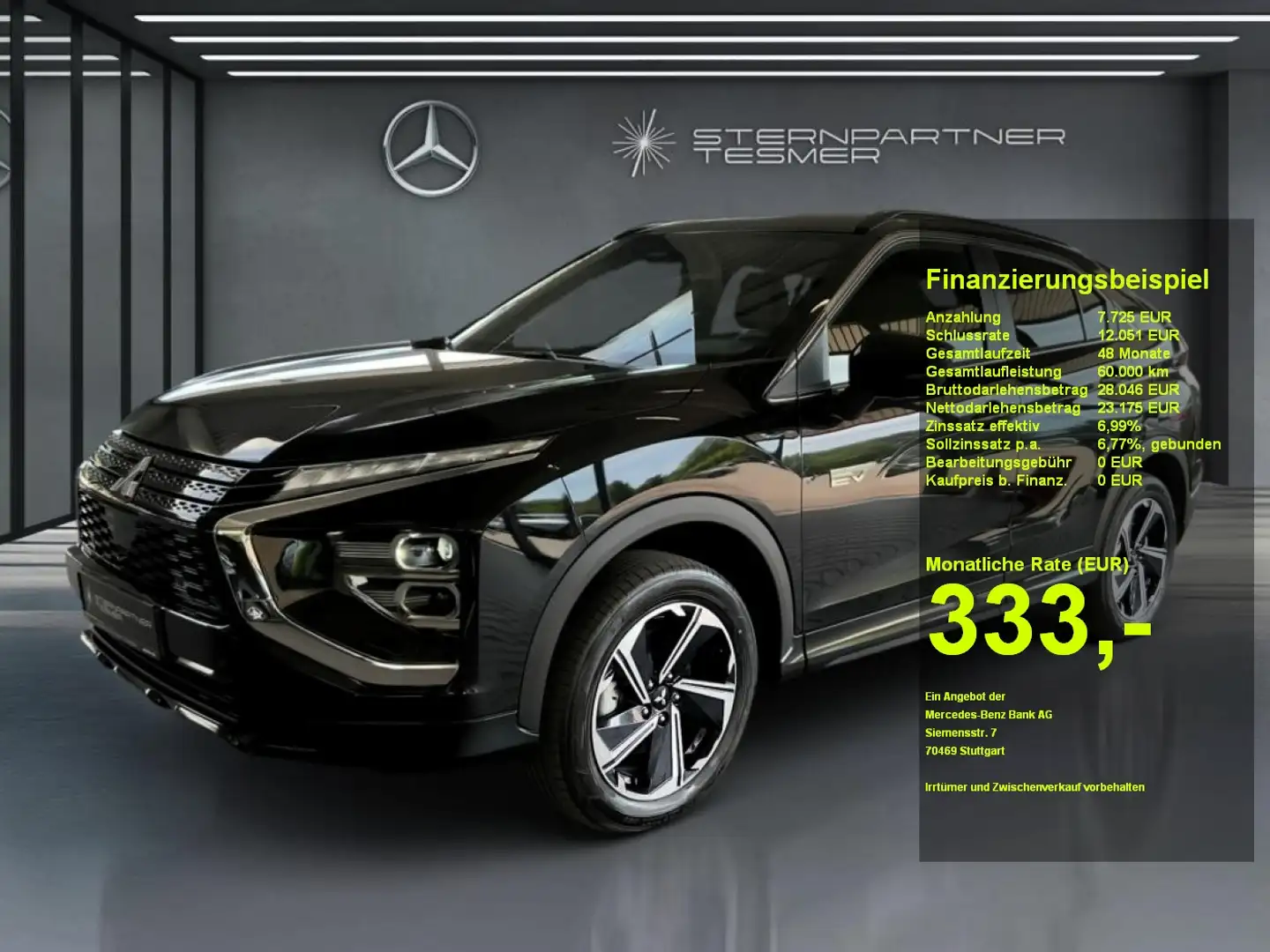 Mitsubishi Eclipse Cross 2.4 MIVEC PHEV Navi Standh. Kamera Schwarz - 1