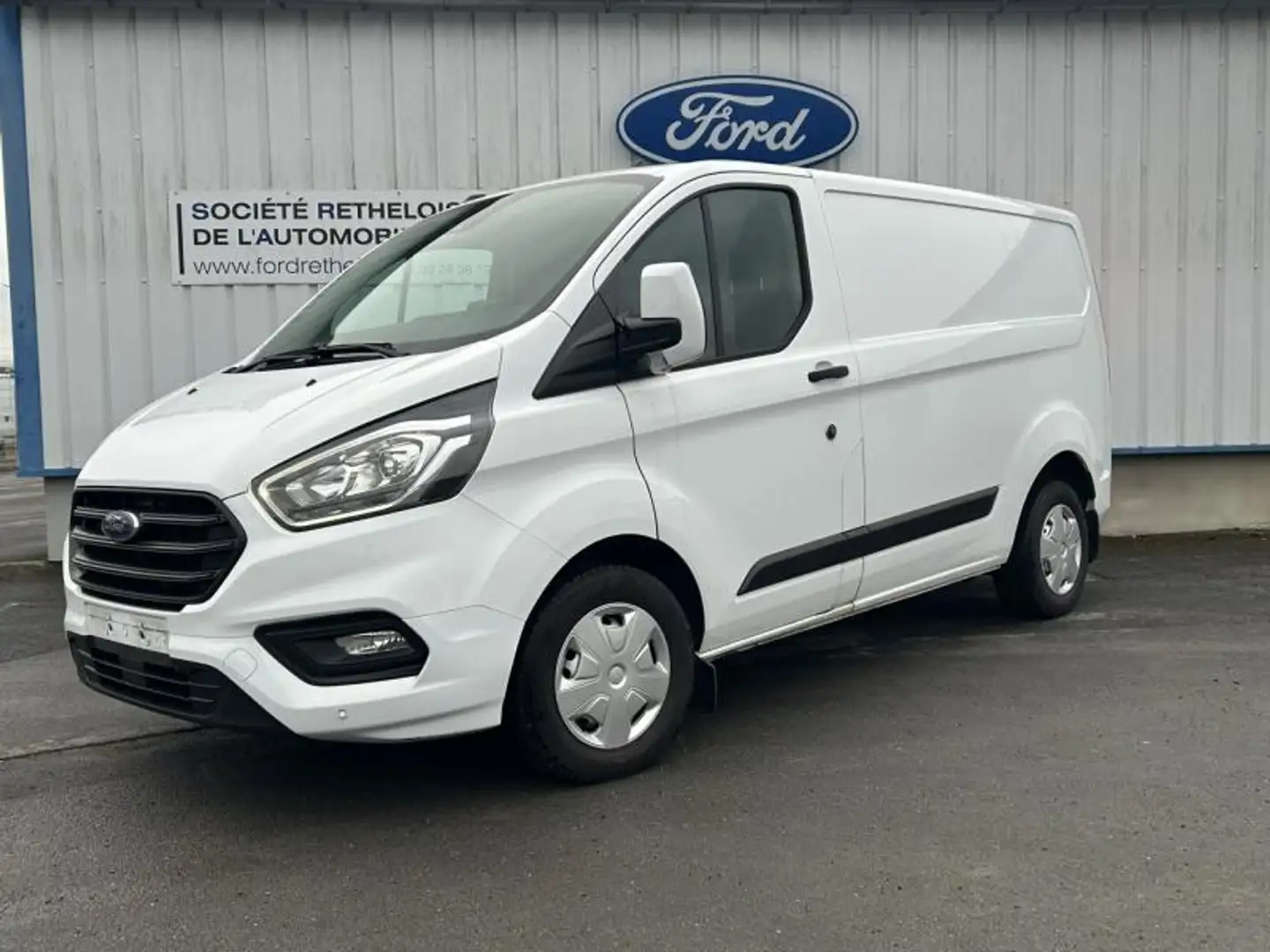 Ford Transit Custom 300 L1H1 2.0 EcoBlue 130 Trend Business 7cv Blanc - 1