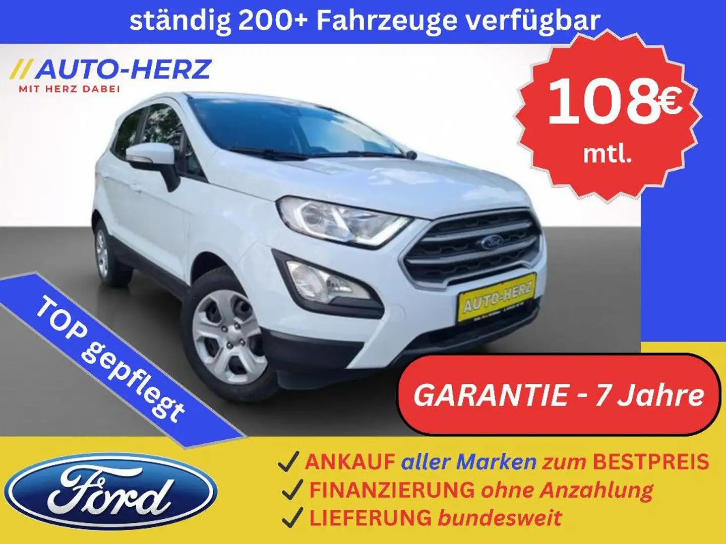 Ford EcoSport *Klima+PDC+Navi+SITZ&LENKRADHEIZUNG* Alb - 1