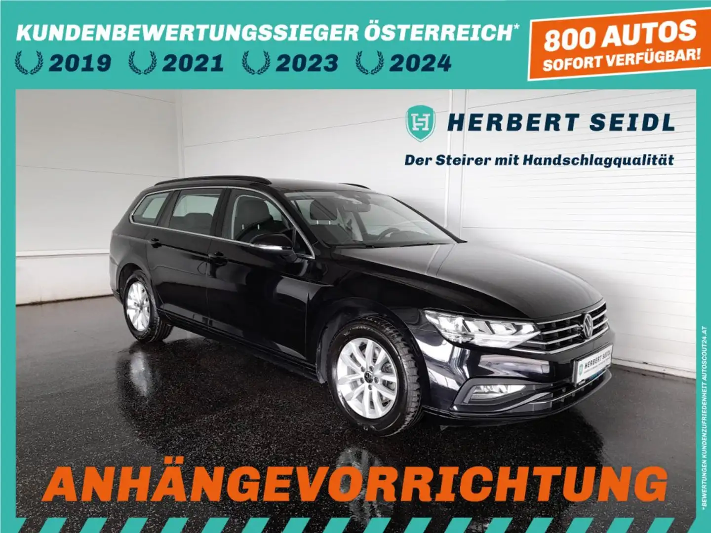 Volkswagen Passat Variant BUSINESS 2,0 TDI DSG *VOLL-LED / NAVI / AHV & KAMERA / ACC / SPORTMASSAGESITZ / VERKEHRSZEICHENASSIST* Schwarz - 1