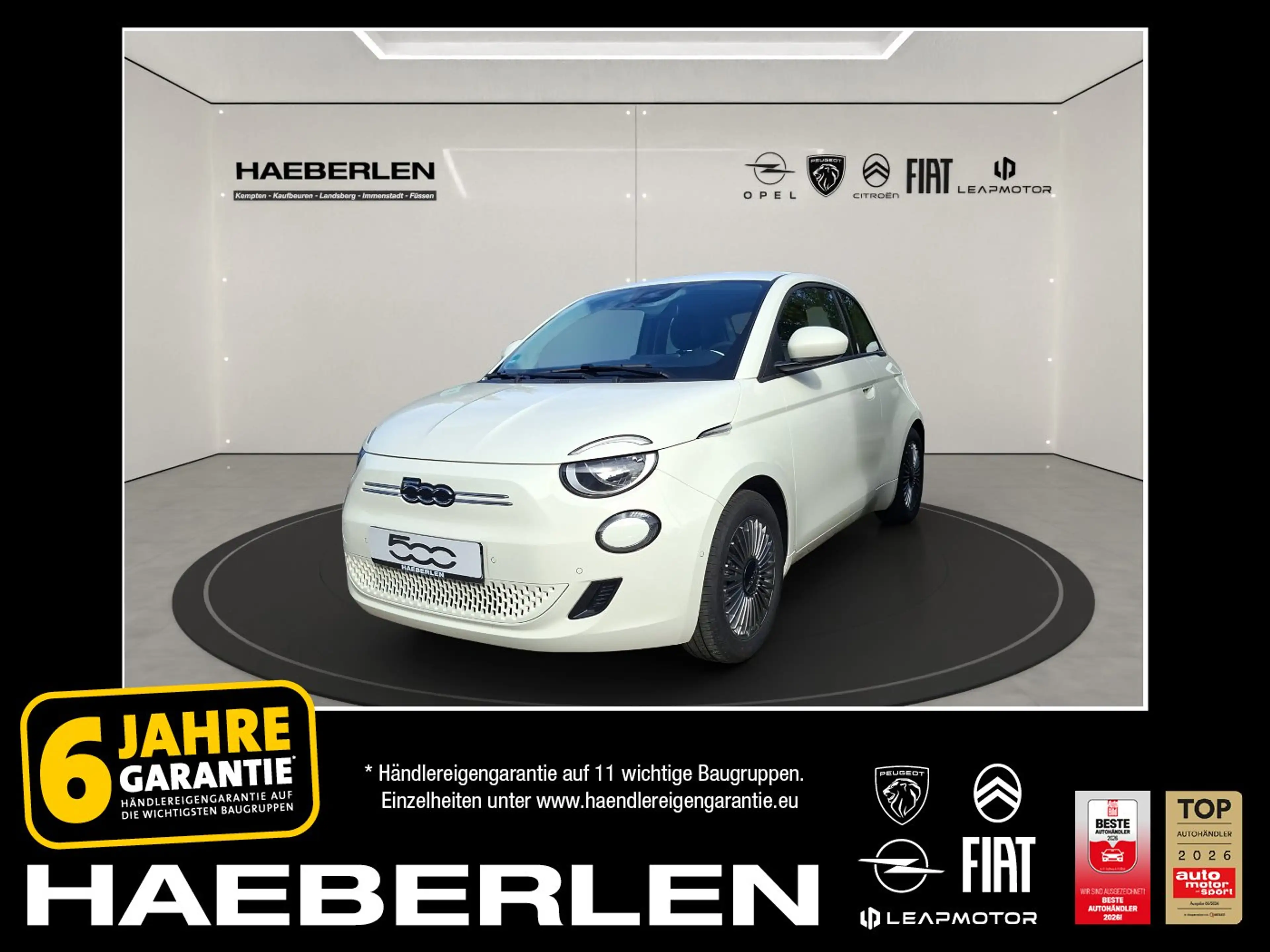 Fiat 500e Icon ACC+SHZ+360+Kam.+KlimaA+LM+SpurW+