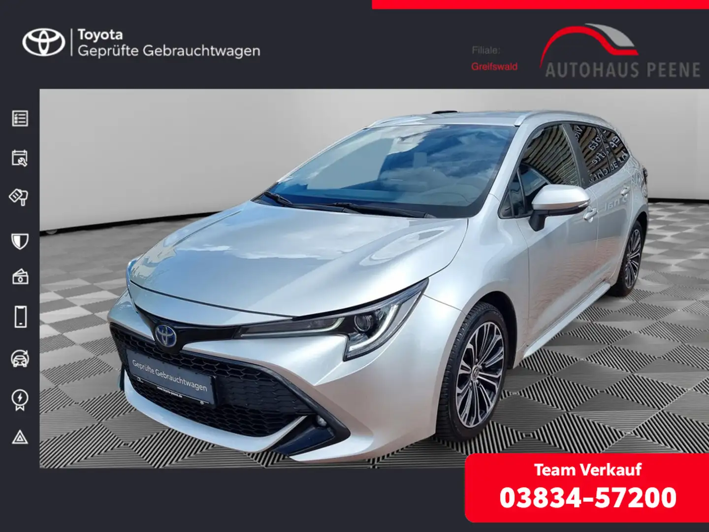 Toyota Corolla Touring Sports 2.0 Hybrid Team D Silver - 1