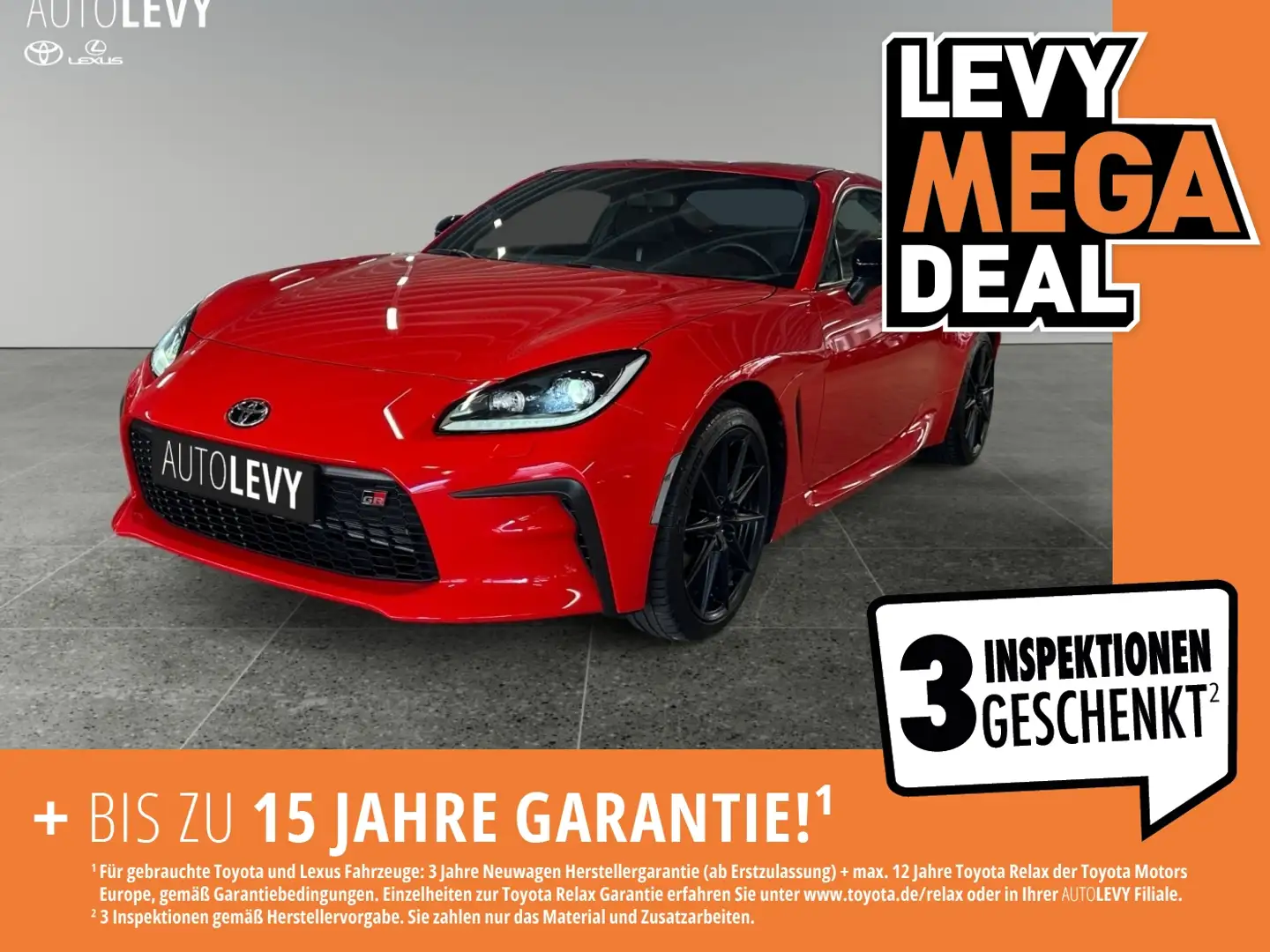 Toyota GR86 Coupe Schalter 18 Zoll+Teilleder+SHZ+CarPlay Rood - 1