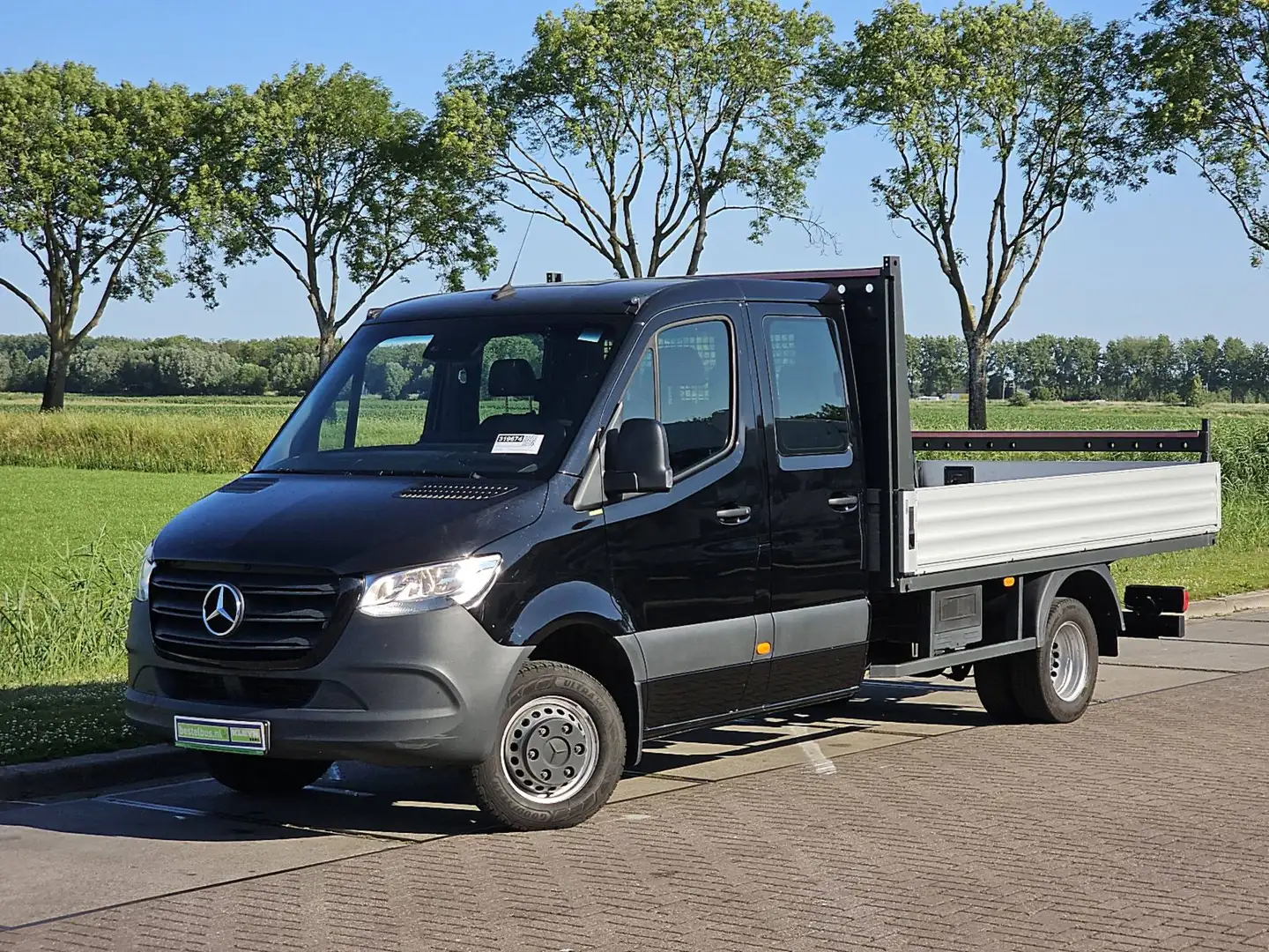 Mercedes-Benz Sprinter 516 2.2 CDI L3 DC EURO VI-D Open-Laadbak Airco Dub Zwart - 1