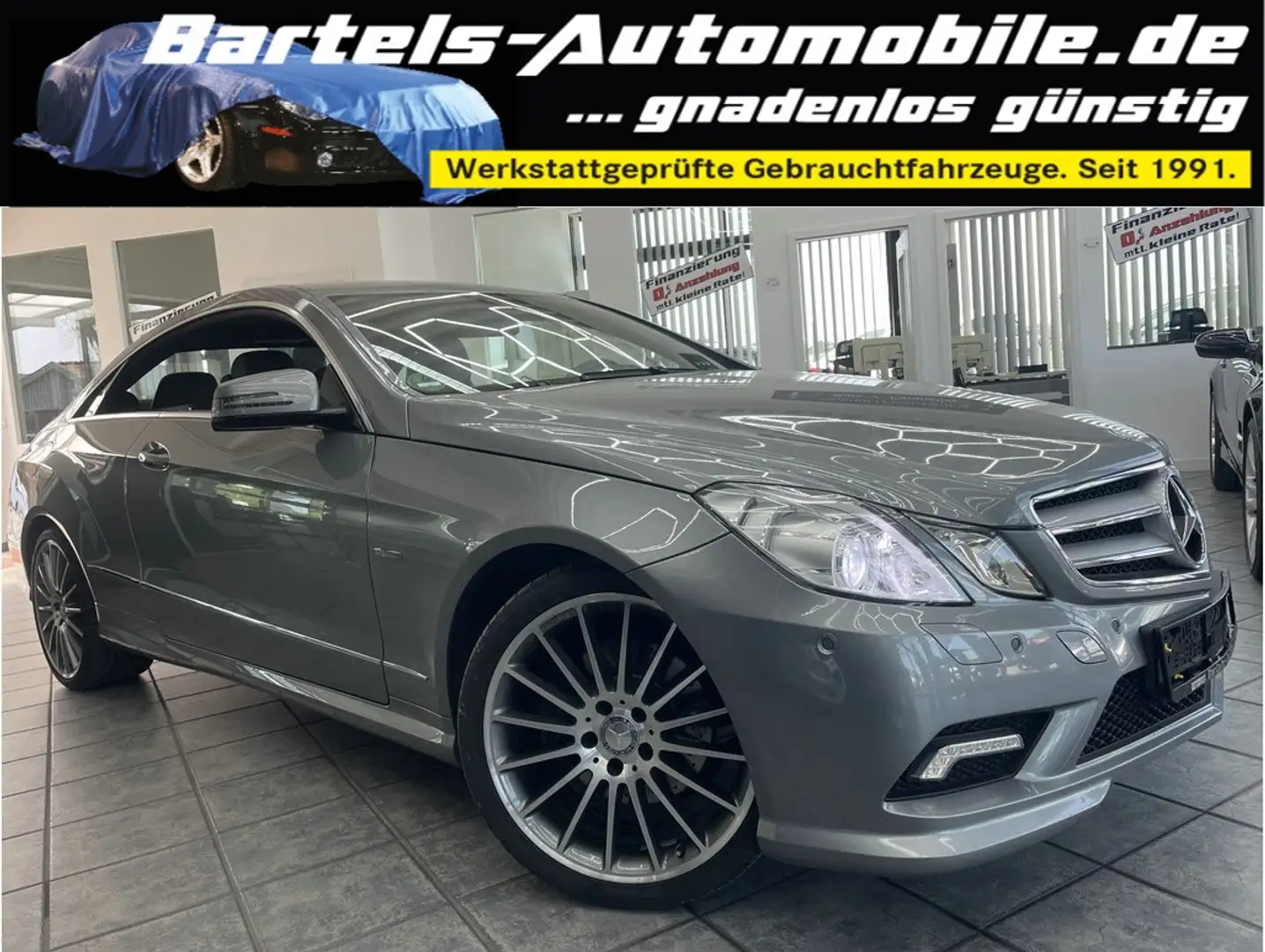Mercedes-Benz E 350 CDI BE Coupe AMG-Line, Navi, 7G, Leder Grau - 1