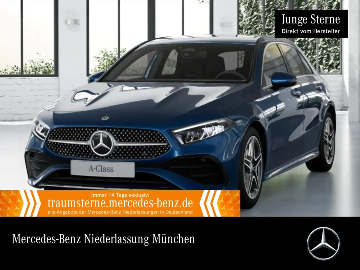 Mercedes-Benz A 250 e AMG+AHK+LED+KAMERA+TOTW+KEYLESS+8G Blau - 1