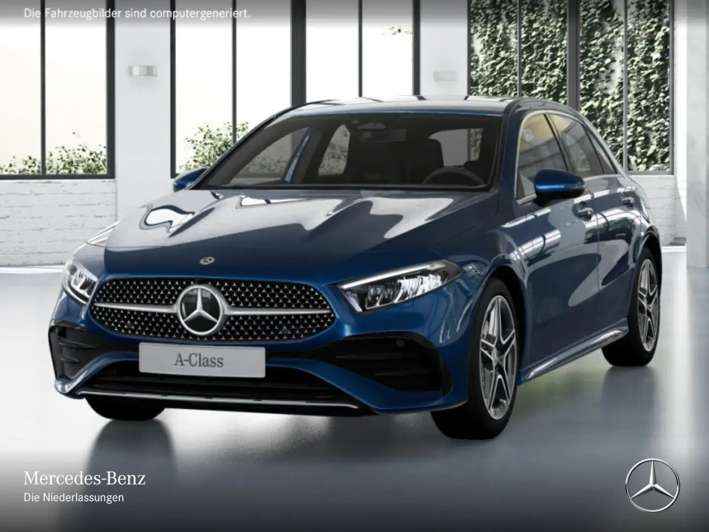 Mercedes-Benz A 250 e AMG+AHK+LED+KAMERA+TOTW+KEYLESS+8G Blau - 2