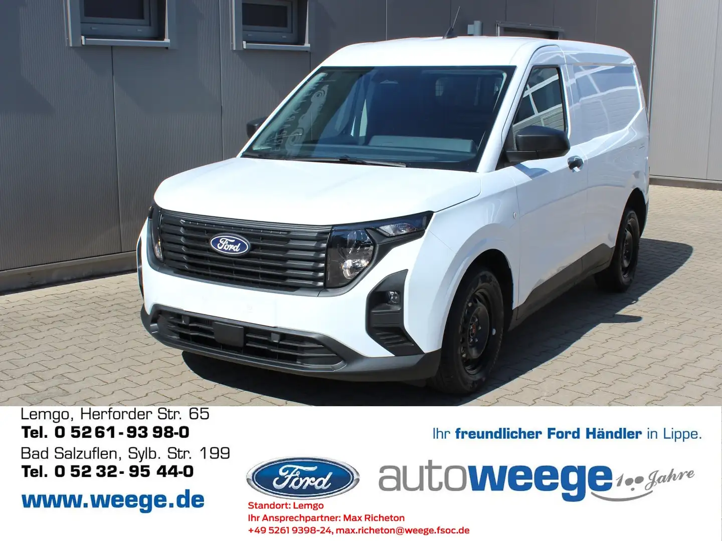 Ford Transit Courier Trend Blanc - 1