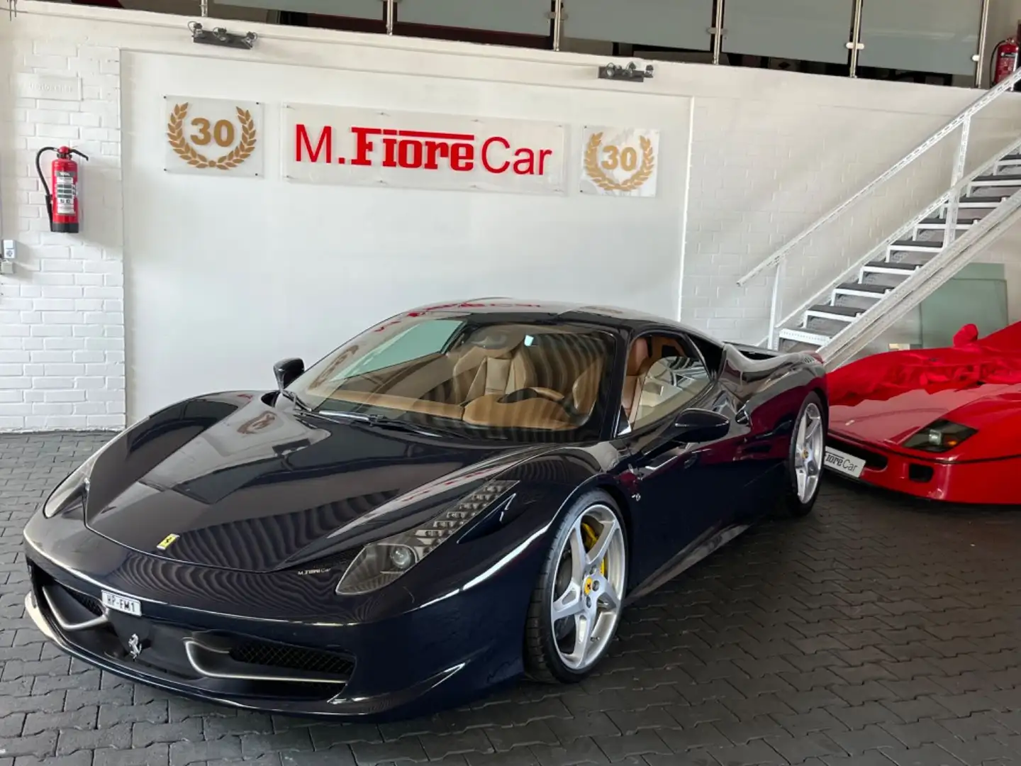 Ferrari 458 Italia Blu Pozzi!!! Leder Cafe !!! Albastru - 1