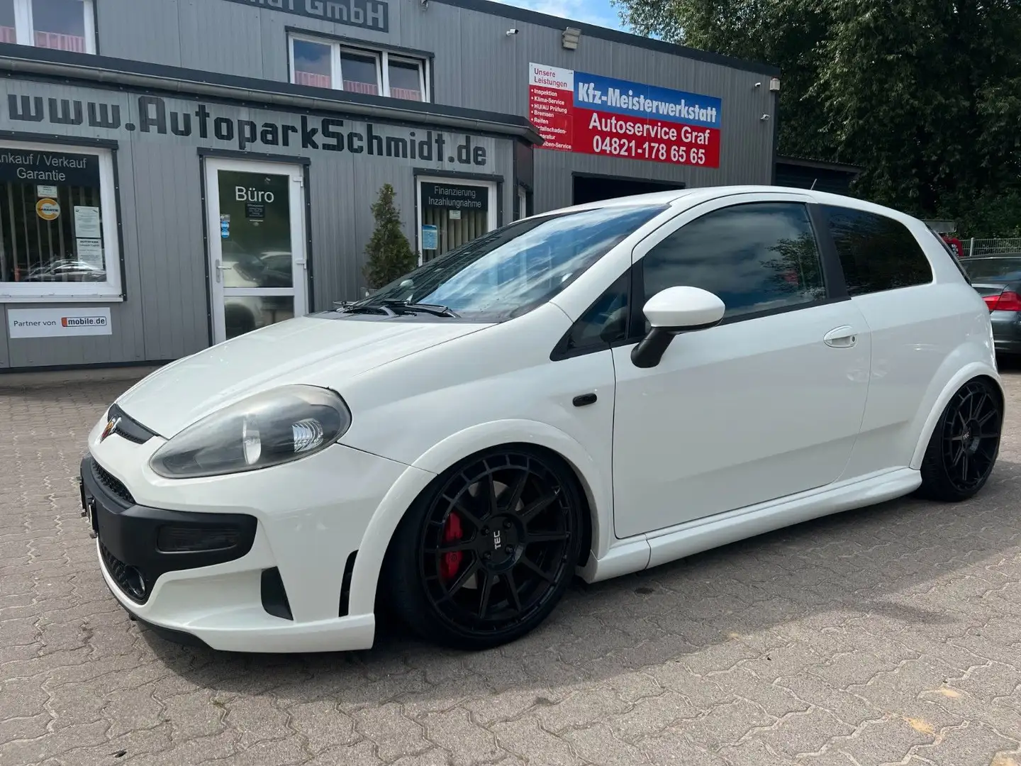 Abarth Punto EVO ABARTH°KLIMATR°18"ALU°LUFT°NAVI°UMBAU! Blanc - 1