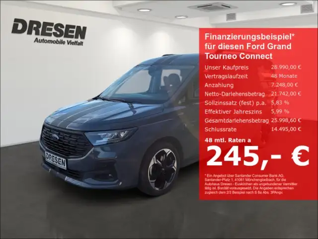 Ford Grand Tourneo Sport 1.5 SCHUTZBRIEF/LED/Navi/Winter-Paket