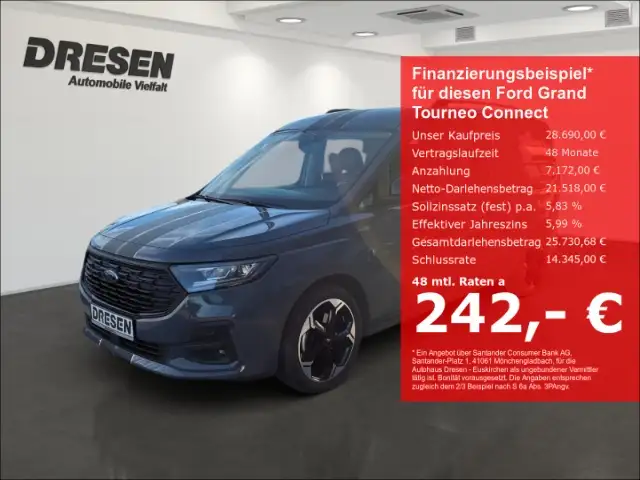 Ford Grand Tourneo Sport 1.5 SCHUTZBRIEF/LED/Navi/Winter-Paket