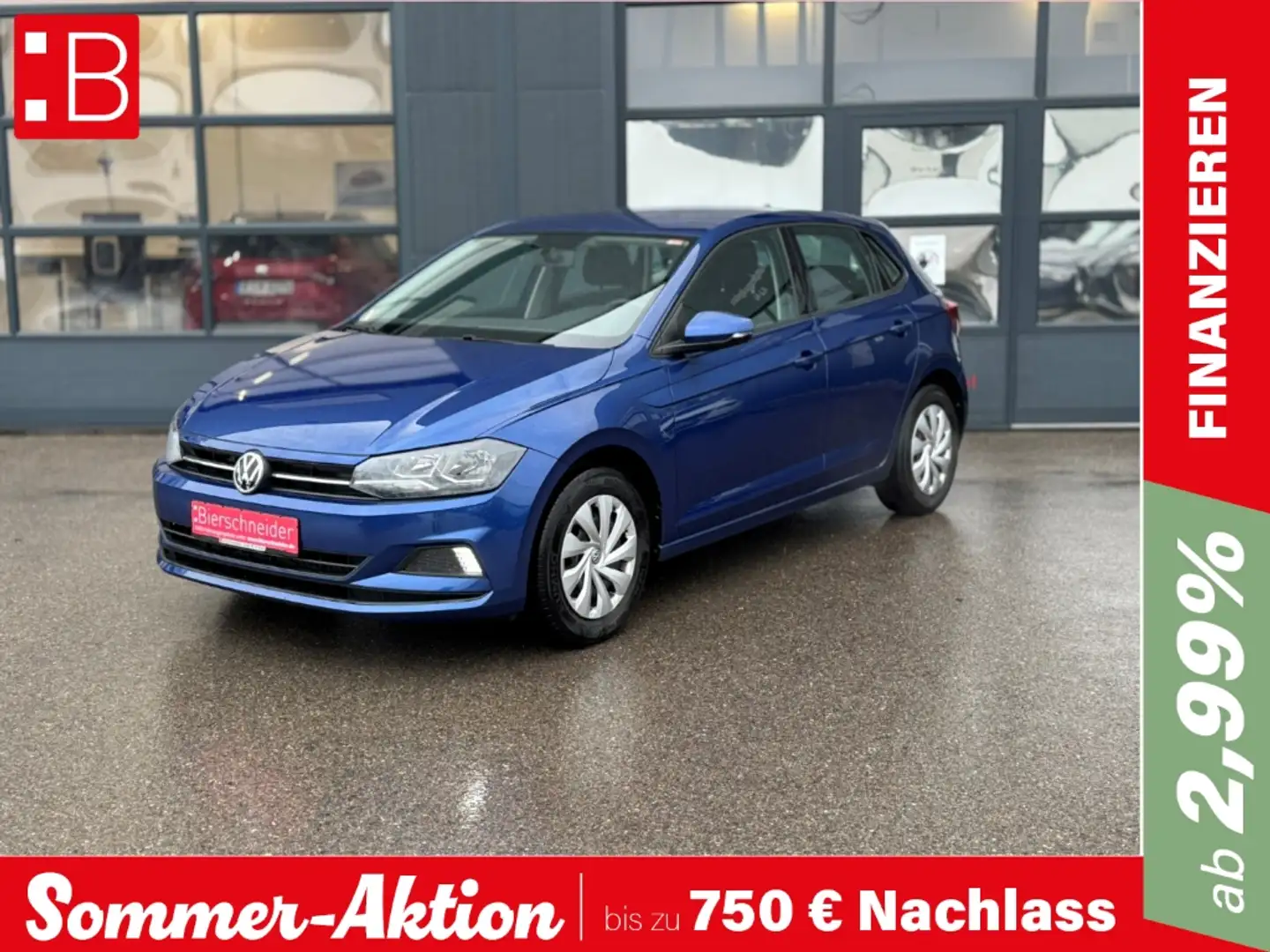 Volkswagen Polo 1.0 TGI Comfortline NAVI KLIMA BLUETOOTH Bleu - 1