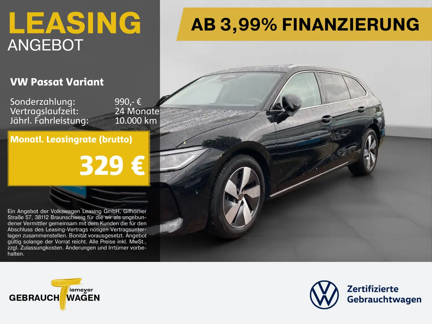 Volkswagen Passat Variant 2.0 TDI DSG ELEGANCE IQ.LIGHT AHK Schwarz - 1