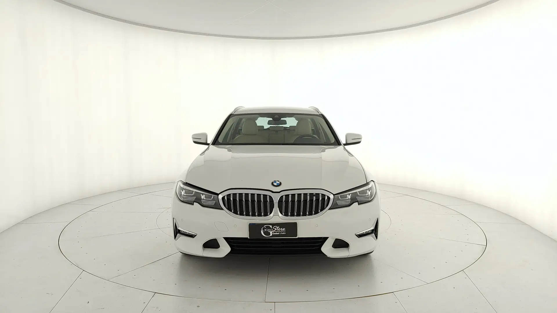 BMW 320 d Touring mhev 48V Luxury auto Blanc - 2