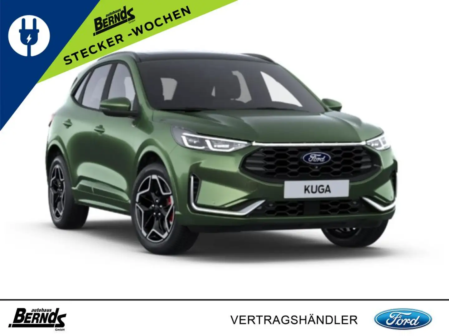 Ford Kuga 2.5 Duratec PHEV ST-LINE X MATRIX HUD PANORAMADACH Grün - 1