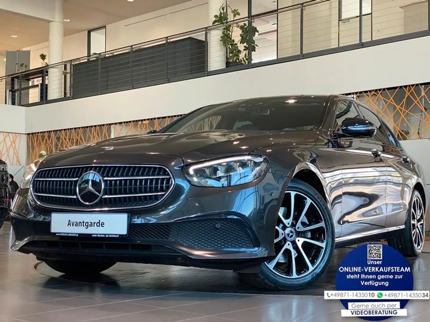 Mercedes-Benz E 220 d Lim. 4M Avantgarde NightP WideS Kam DTR+ Сірий - 1