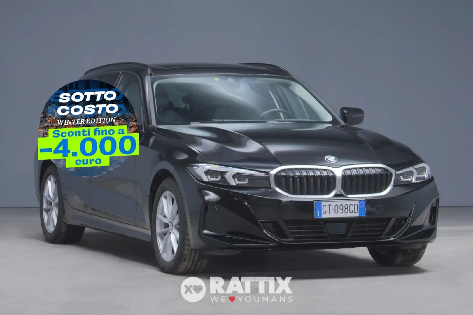 BMW 316 d Touring 2.0 Mhev 48V Auto + tetto apribile Noir - 1