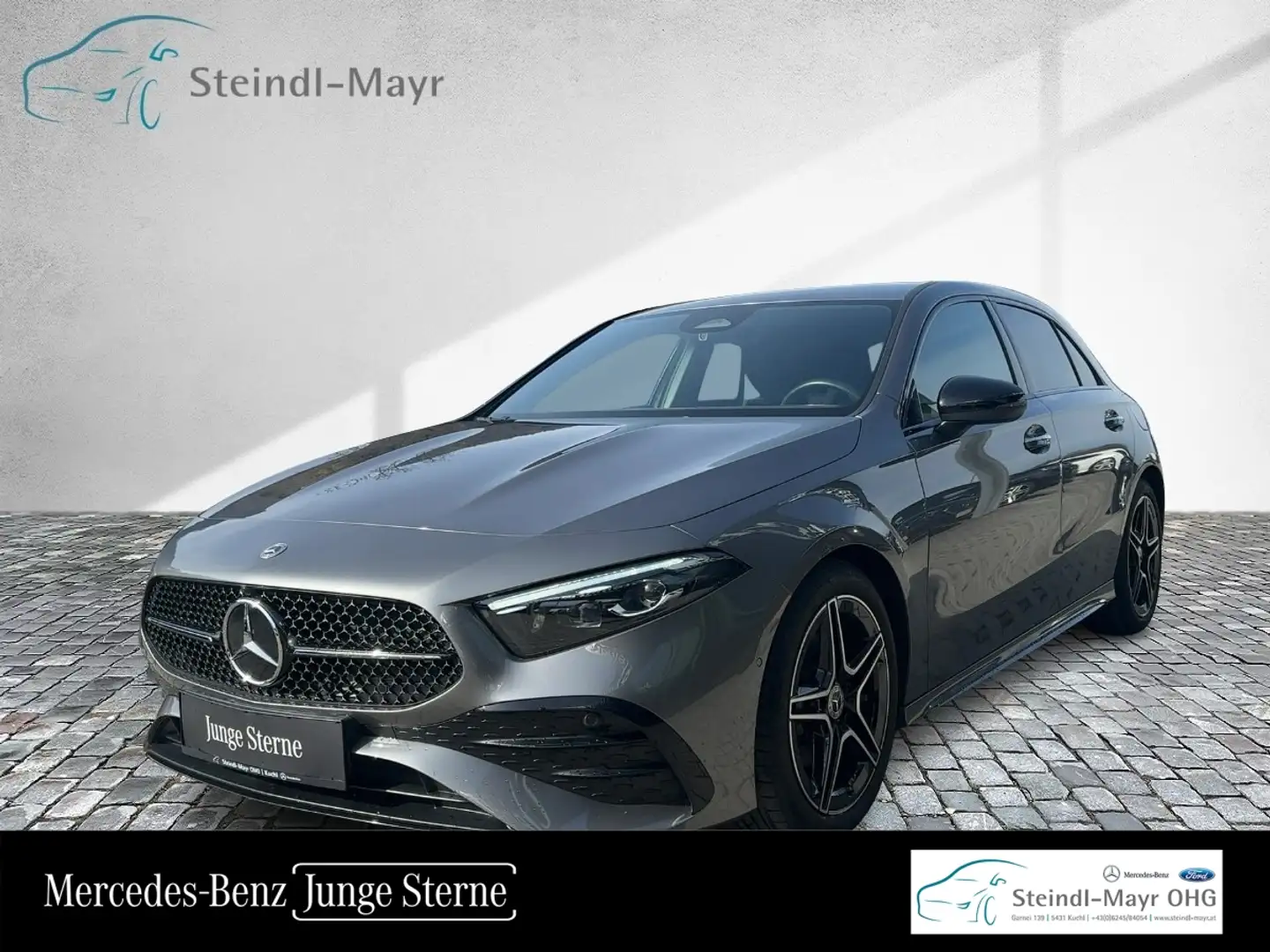 Mercedes-Benz A 180 d Kompaktlimousine AMG Line AMG Night MBUX Grijs - 1