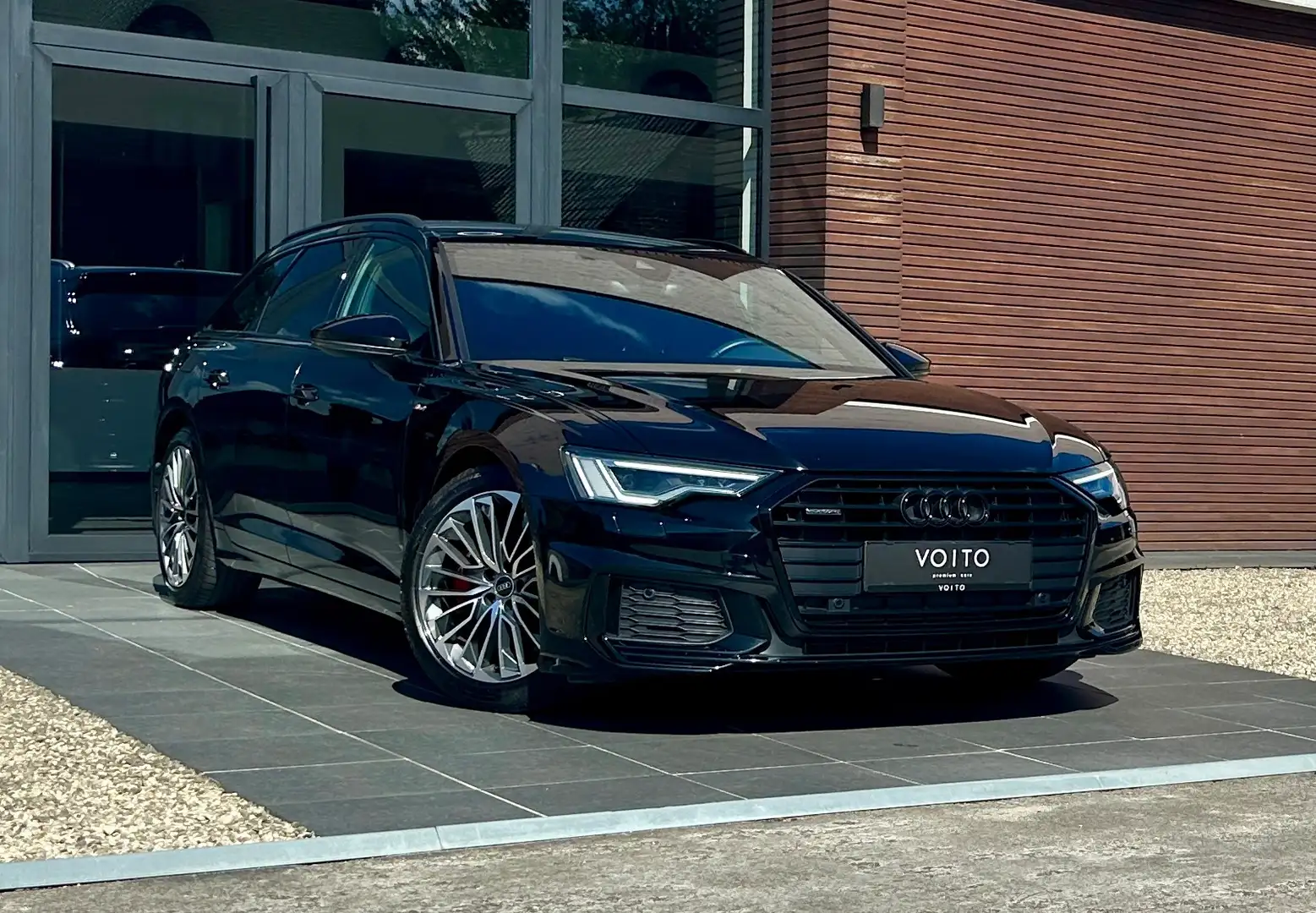 Audi A6 55TFSIe Avant Quattro Comp 3X S-LINE/CAM/MATRIX Zwart - 1