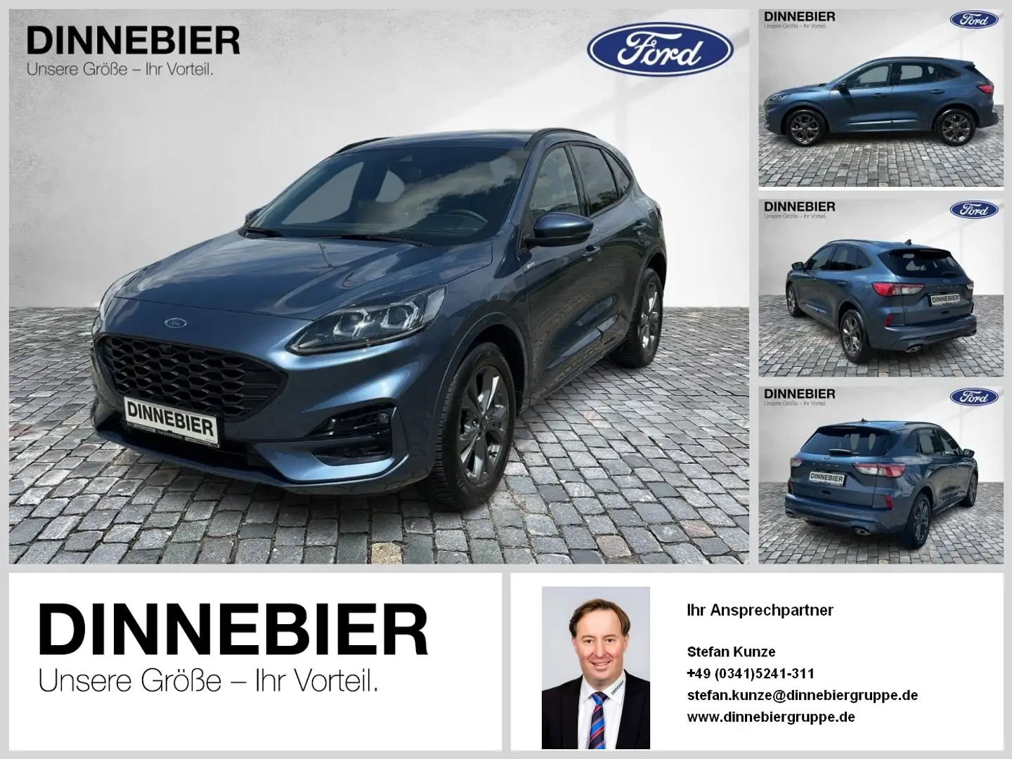 Ford Kuga ST-Line X LED+AHK+Glasdach+Kamera+SHZ Bleu - 1