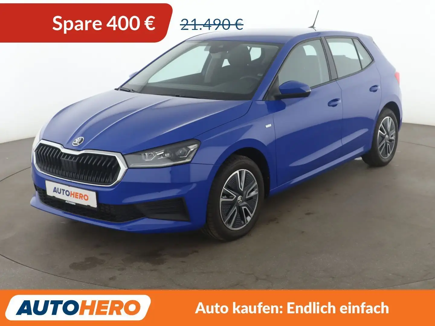 Skoda Fabia 1.0 TSI Tour Aut.*LED*TEMPO*PDC* Blau - 1