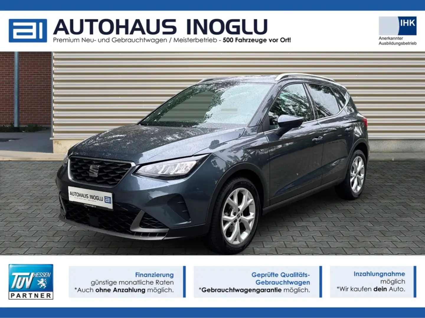 SEAT Arona 1.0 TSI FR Navi Full Link+LED+SHZ+DAB+PDC+ Grau - 1