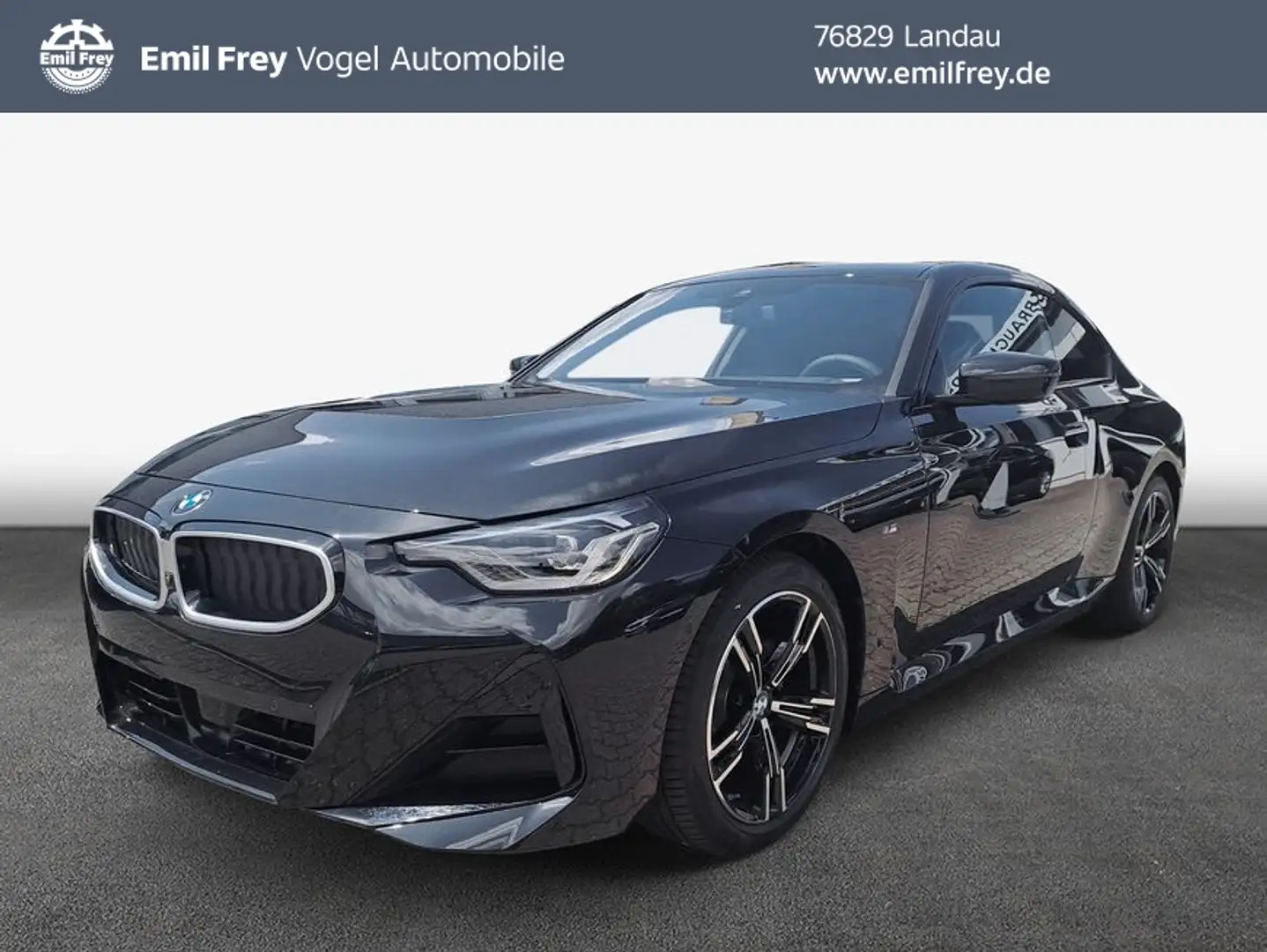 BMW 218 i Coupe Aut. Schwarz - 1